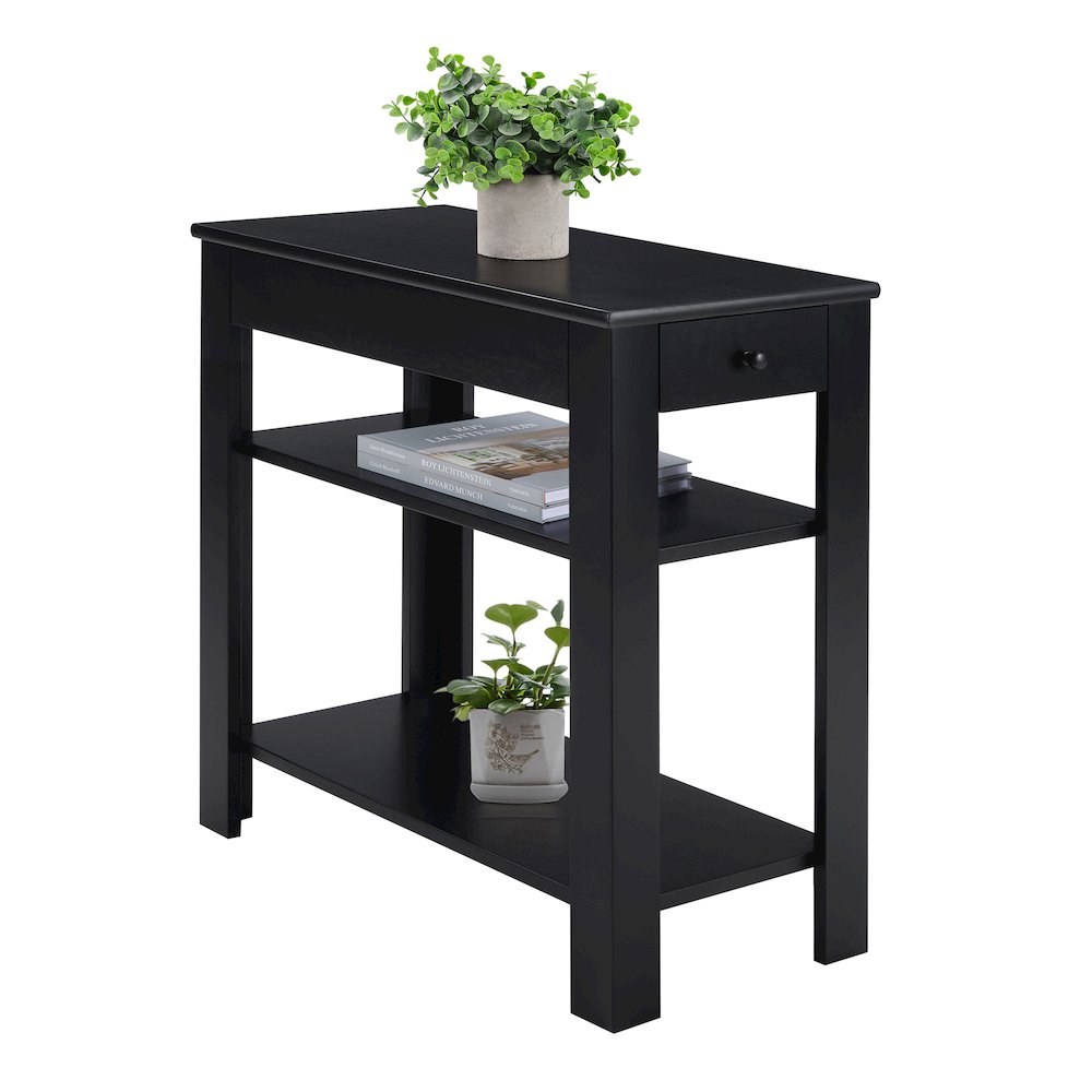 Designs2Go 1 Drawer Baja Chairside End Table with Shelves. Picture 2
