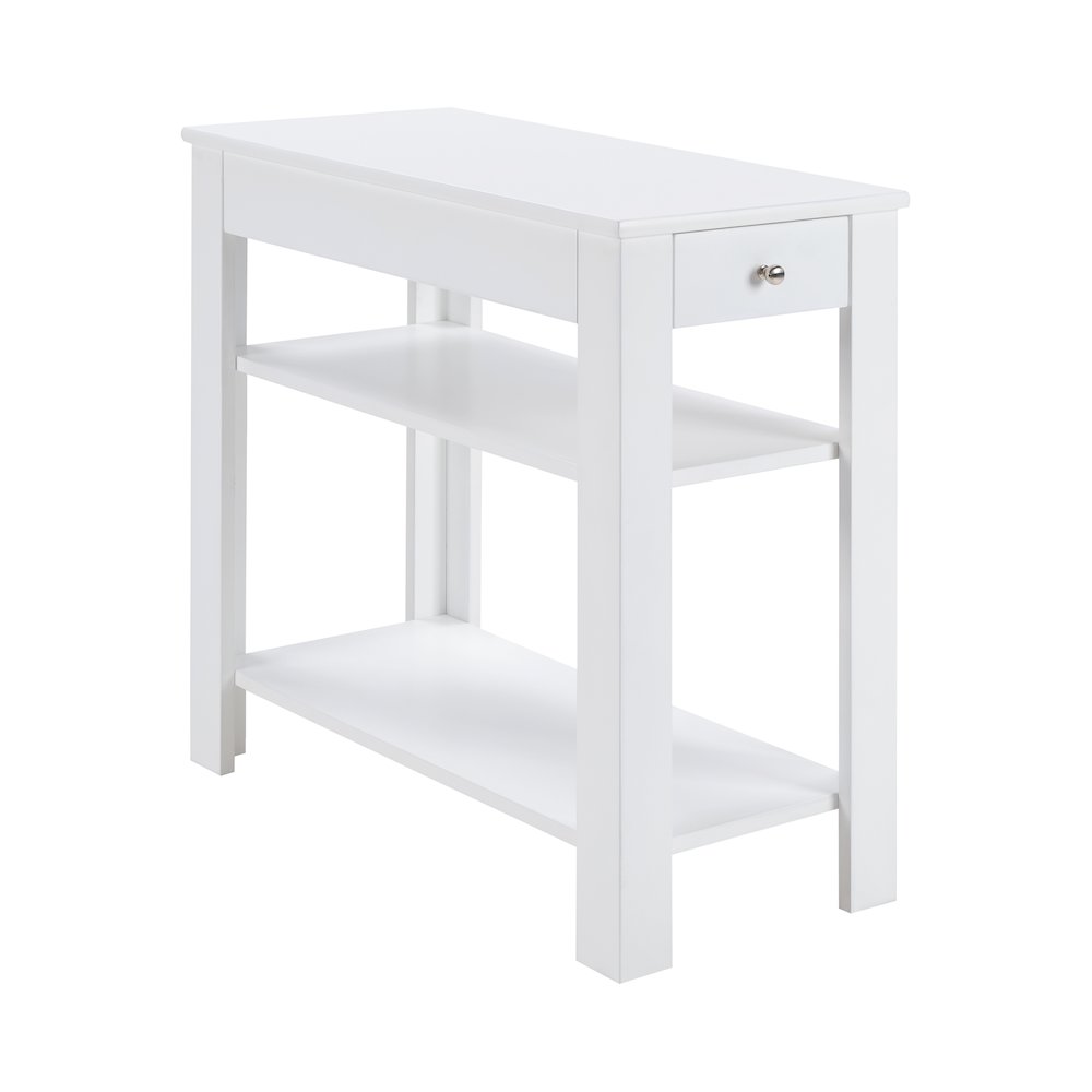 Designs2Go 1 Drawer Baja Chairside End Table with Shelves. Picture 1