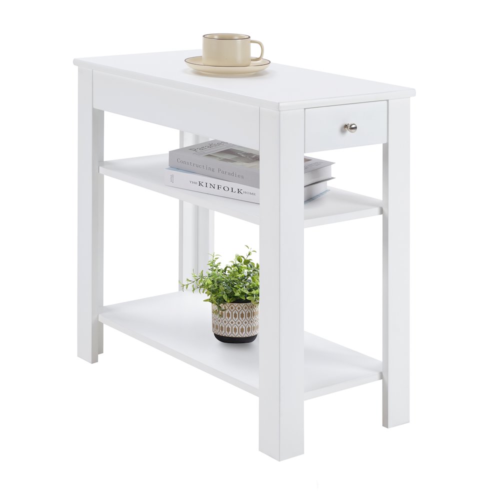Designs2Go 1 Drawer Baja Chairside End Table with Shelves. Picture 2