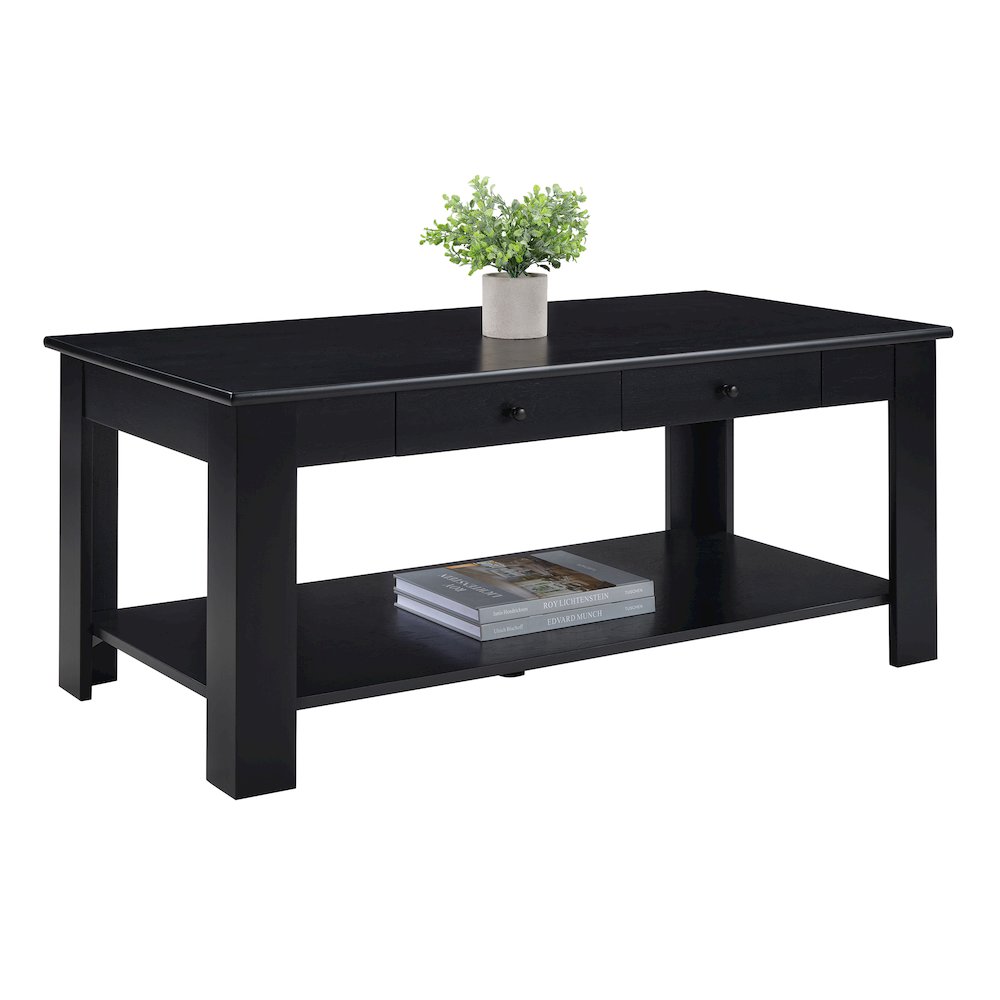 Designs2Go 2 Drawer Baja Coffee Table with Shelf. Picture 3