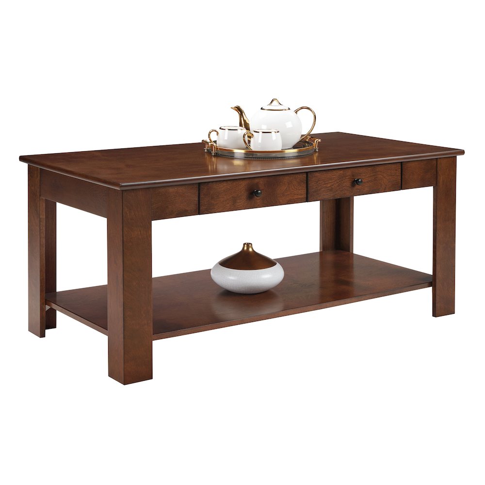 Designs2Go 2 Drawer Baja Coffee Table with Shelf. Picture 3
