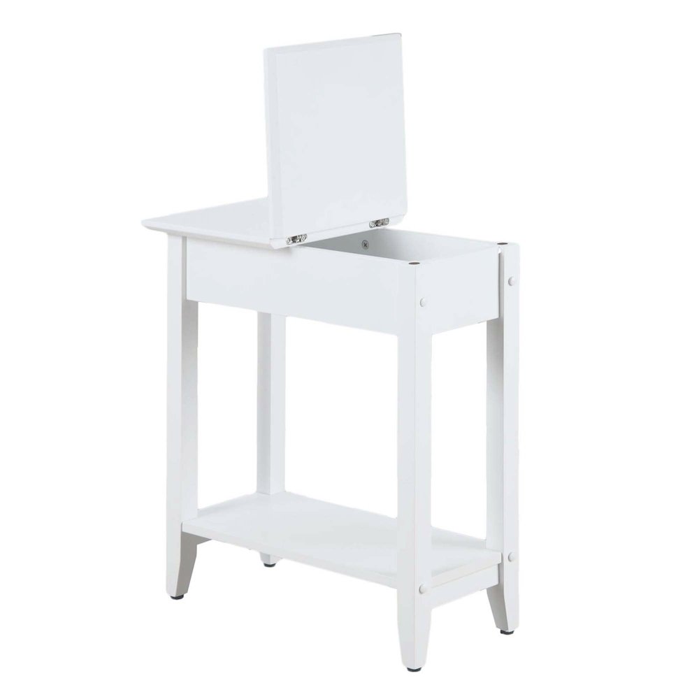 American Heritage Flip Top End Table with Shelf. Picture 9