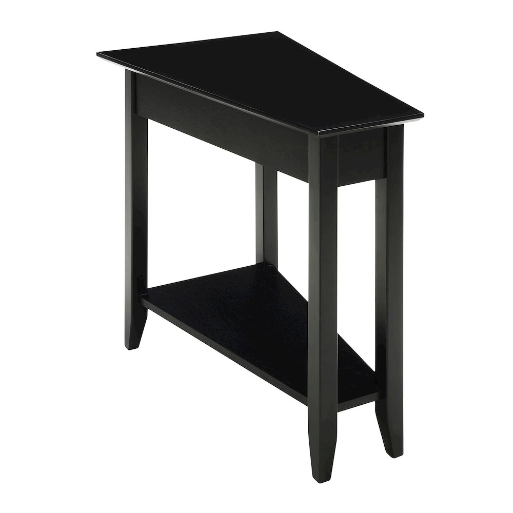 American Heritage Wedge End Table with Shelf. Picture 1