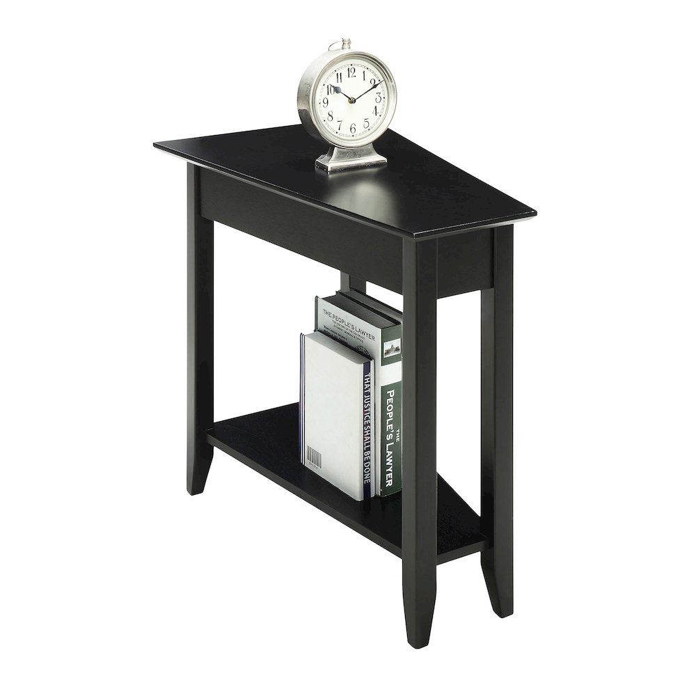 American Heritage Wedge End Table with Shelf. Picture 2