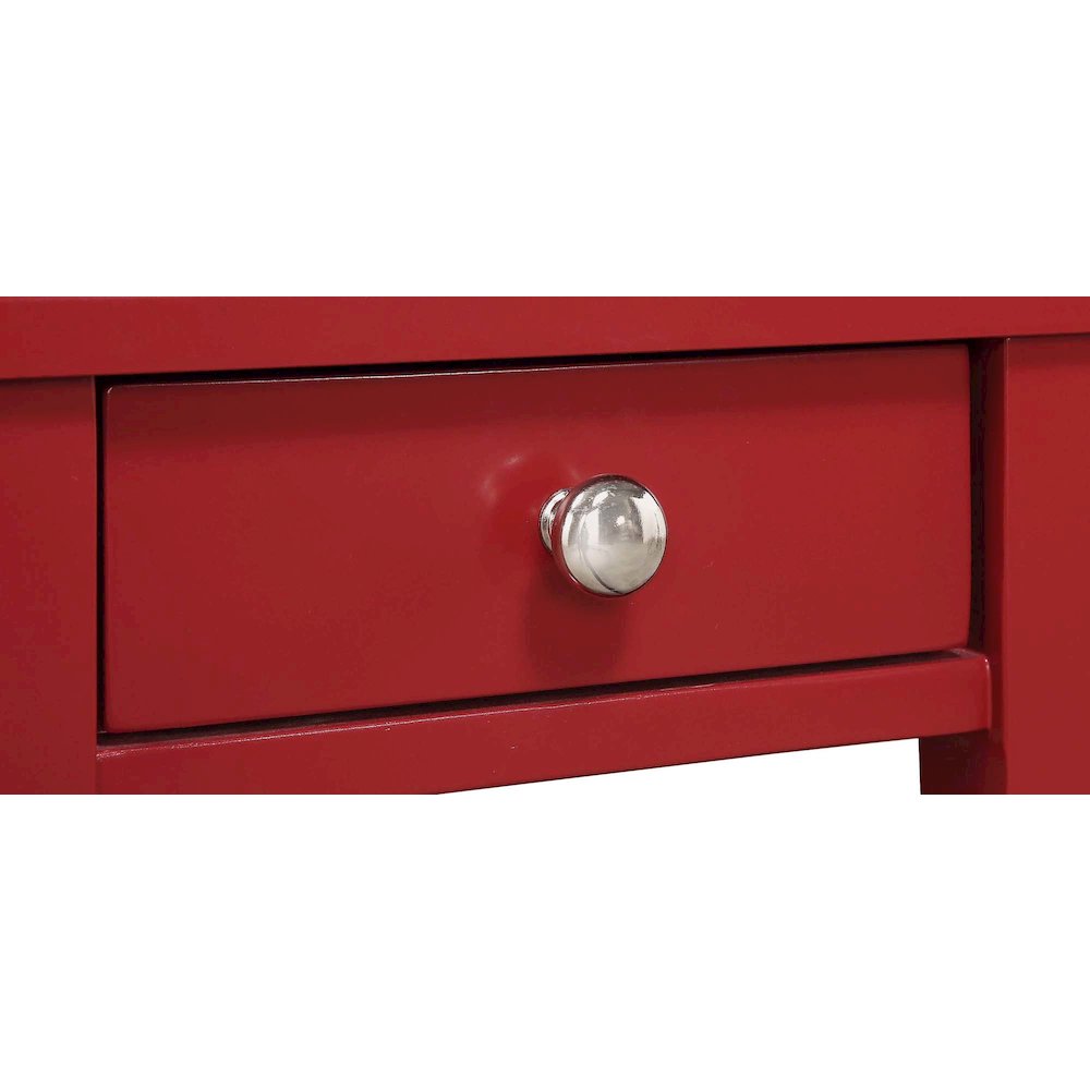 American Heritage 1 Drawer Chairside End Table with Shelves. Picture 6