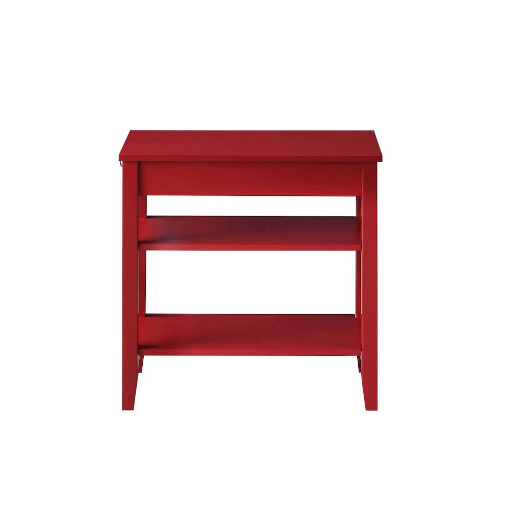 American Heritage 1 Drawer Chairside End Table with Shelves. Picture 5