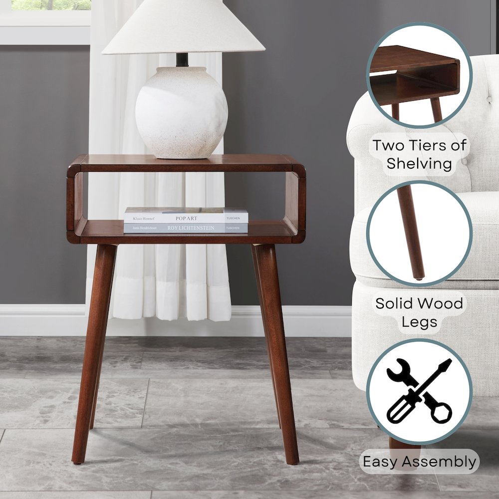 Napa End Table with Shelf. Picture 3