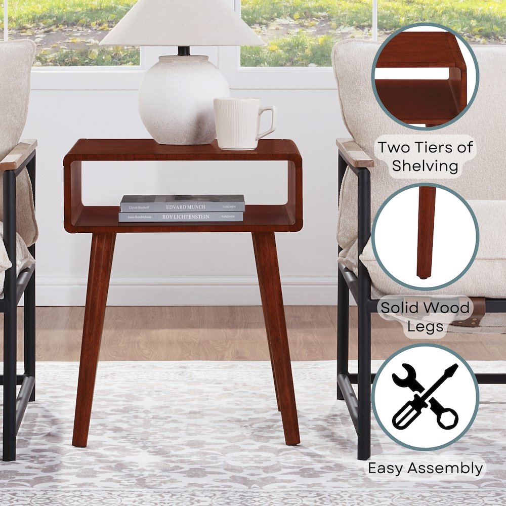 Napa End Table with Shelf. Picture 3