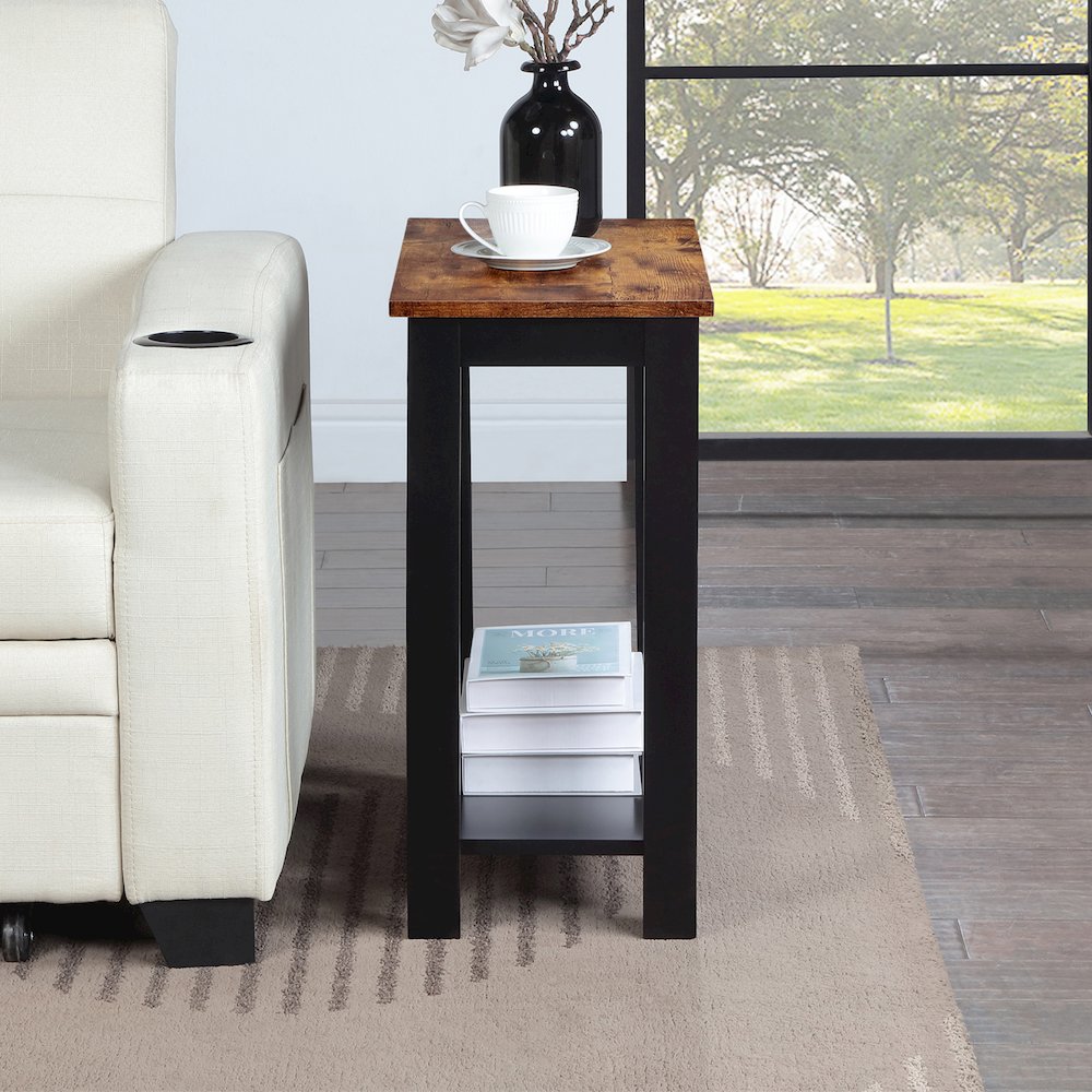 Designs2Go Baja Chairside End Table with Shelf. Picture 2