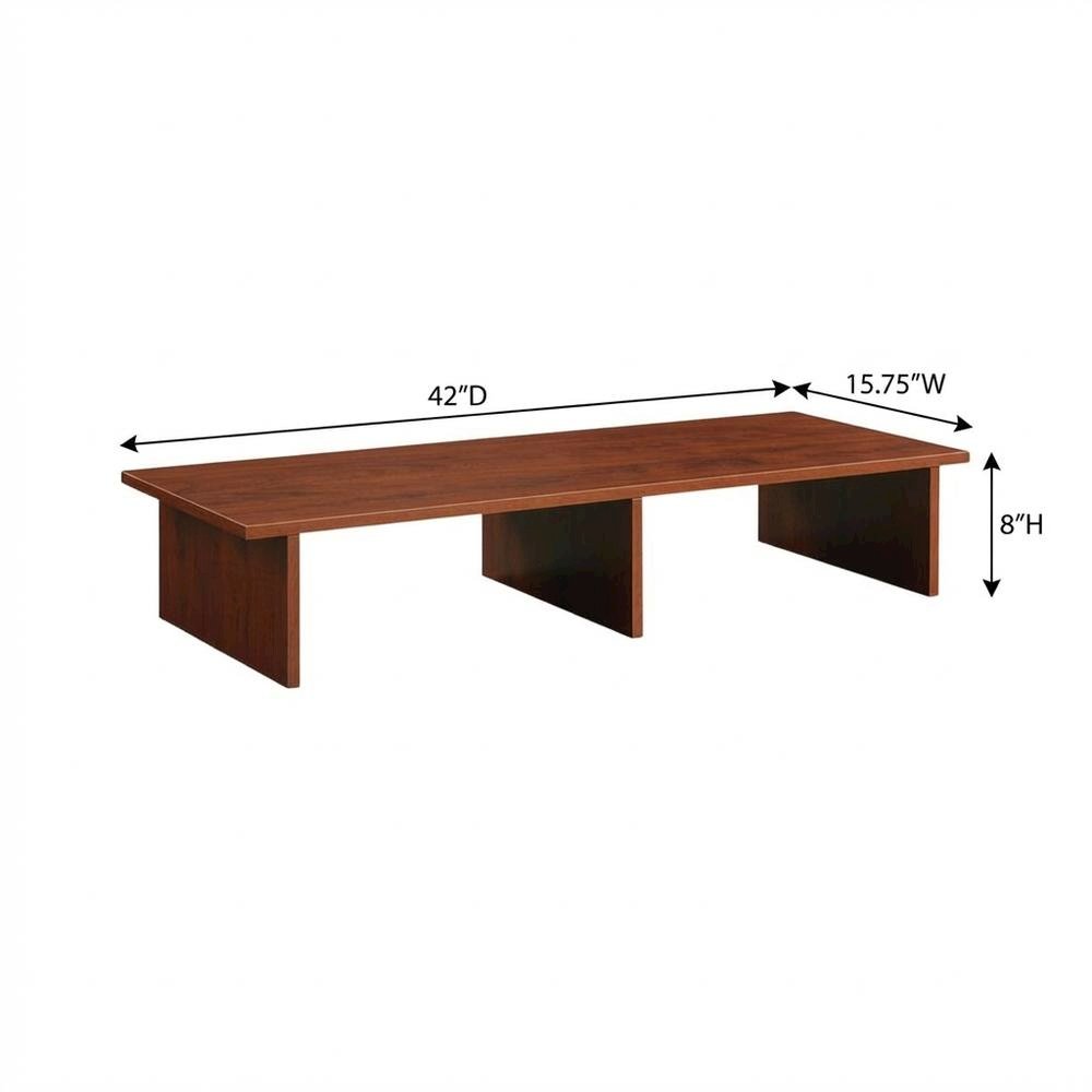 Cherry TV/Monitor Riser for TVs Up to 43 Inches with Particle Board Finish. Picture 7