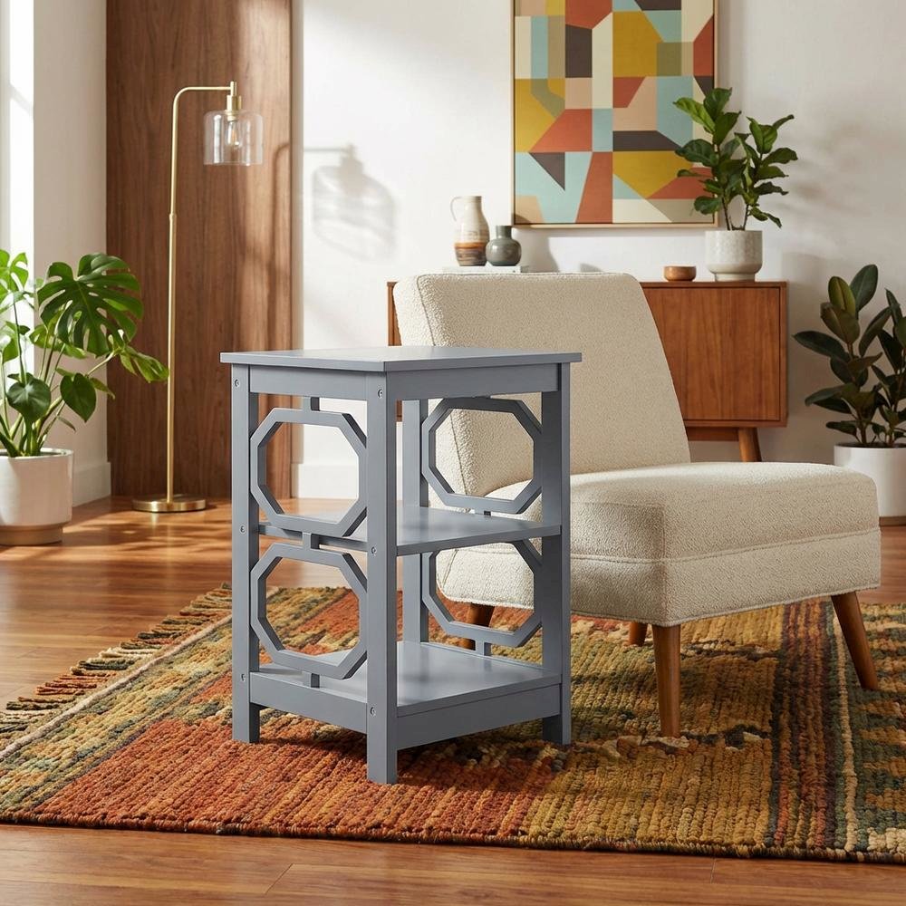 Black End Table with Modern Design and Solid Construction. Picture 3