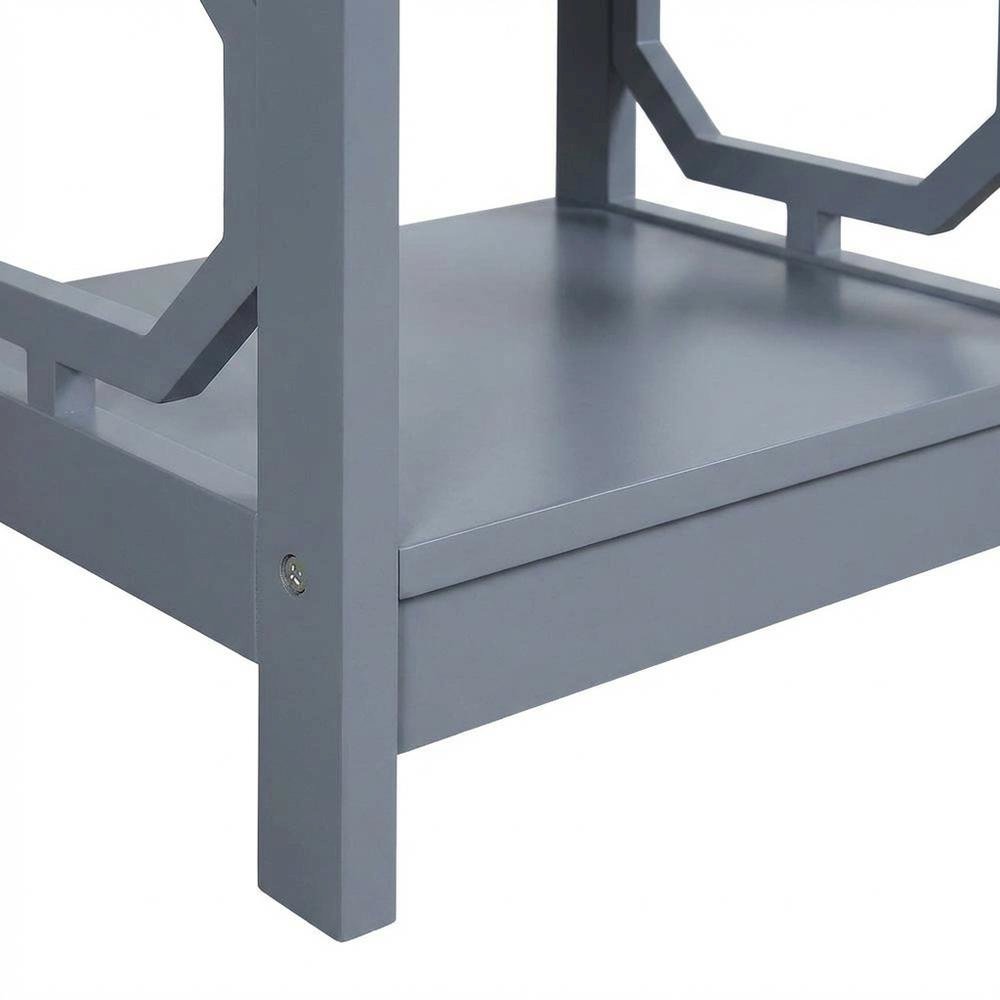 Black End Table with Modern Design and Solid Construction. Picture 6