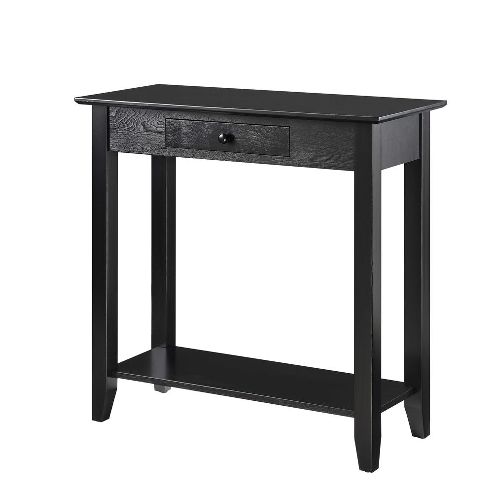 American Heritage Hall Table with Drawer and Shelf. Picture 2
