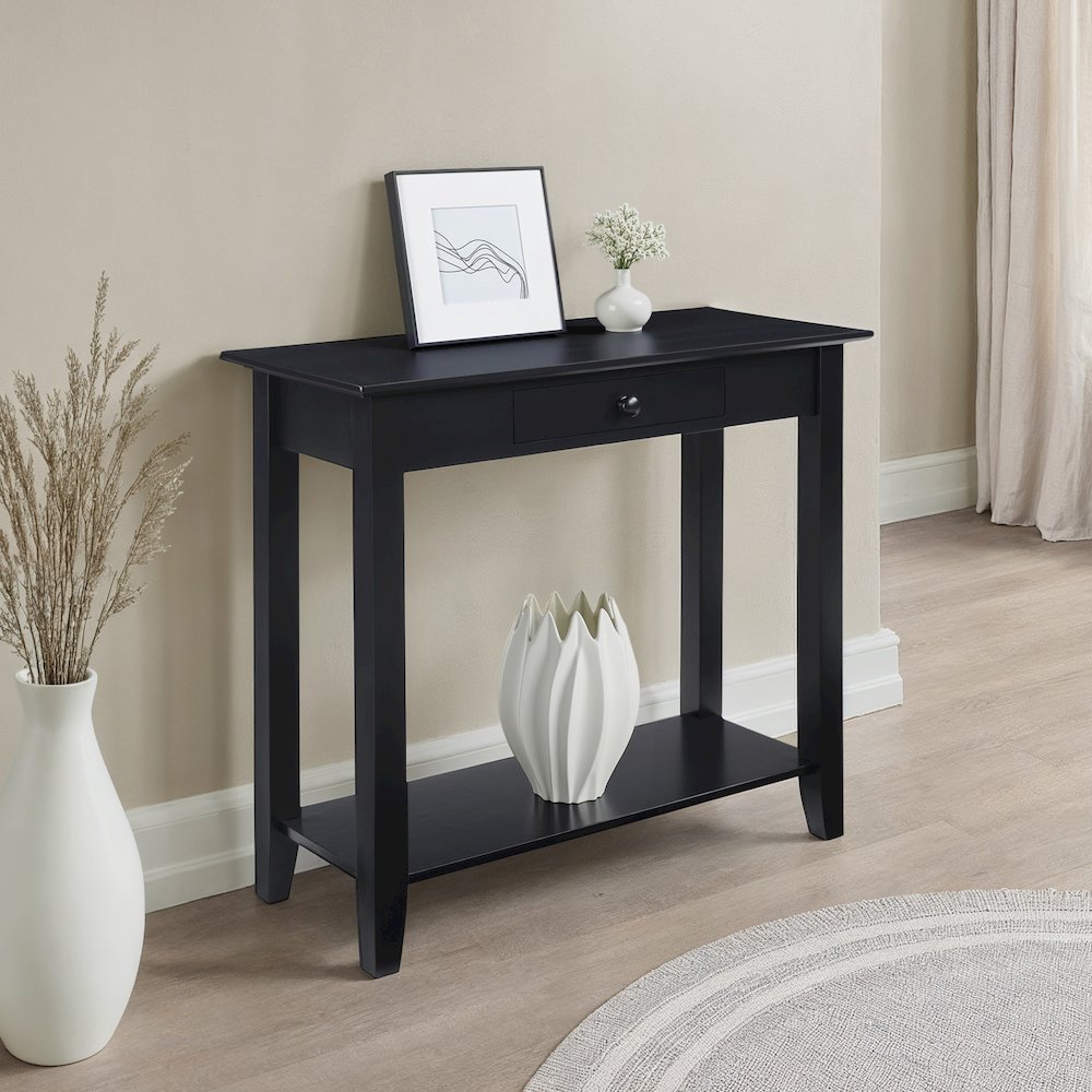 American Heritage Hall Table with Drawer and Shelf. Picture 2