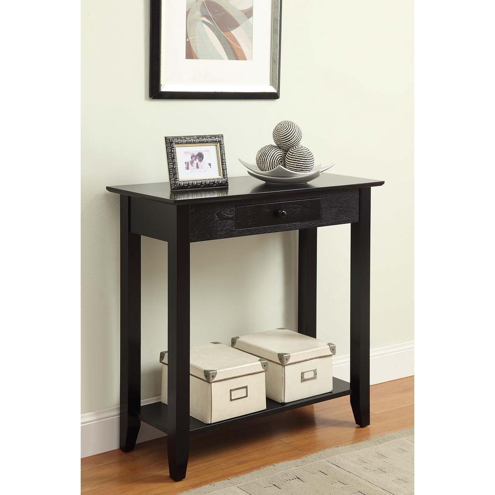 American Heritage Hall Table with Drawer and Shelf. Picture 3