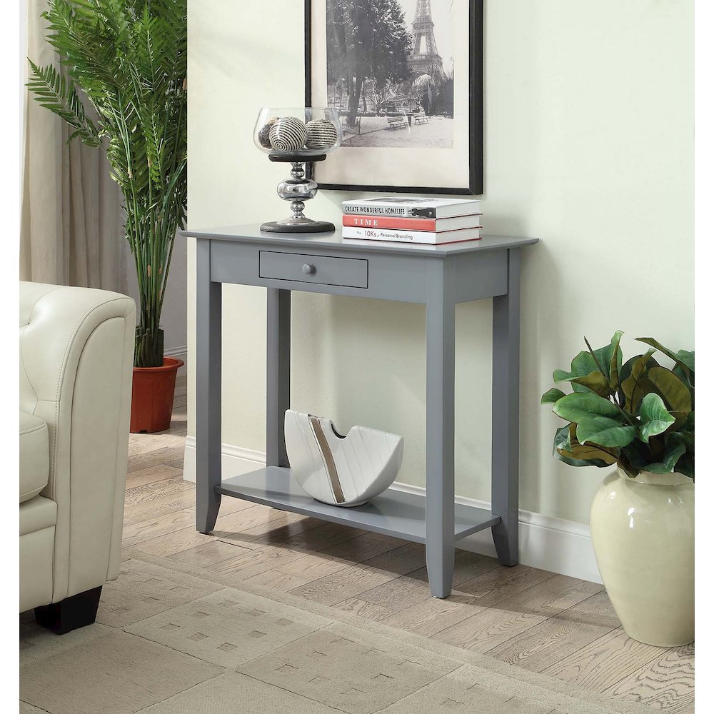 American Heritage Hall Table with Drawer and Shelf. Picture 2