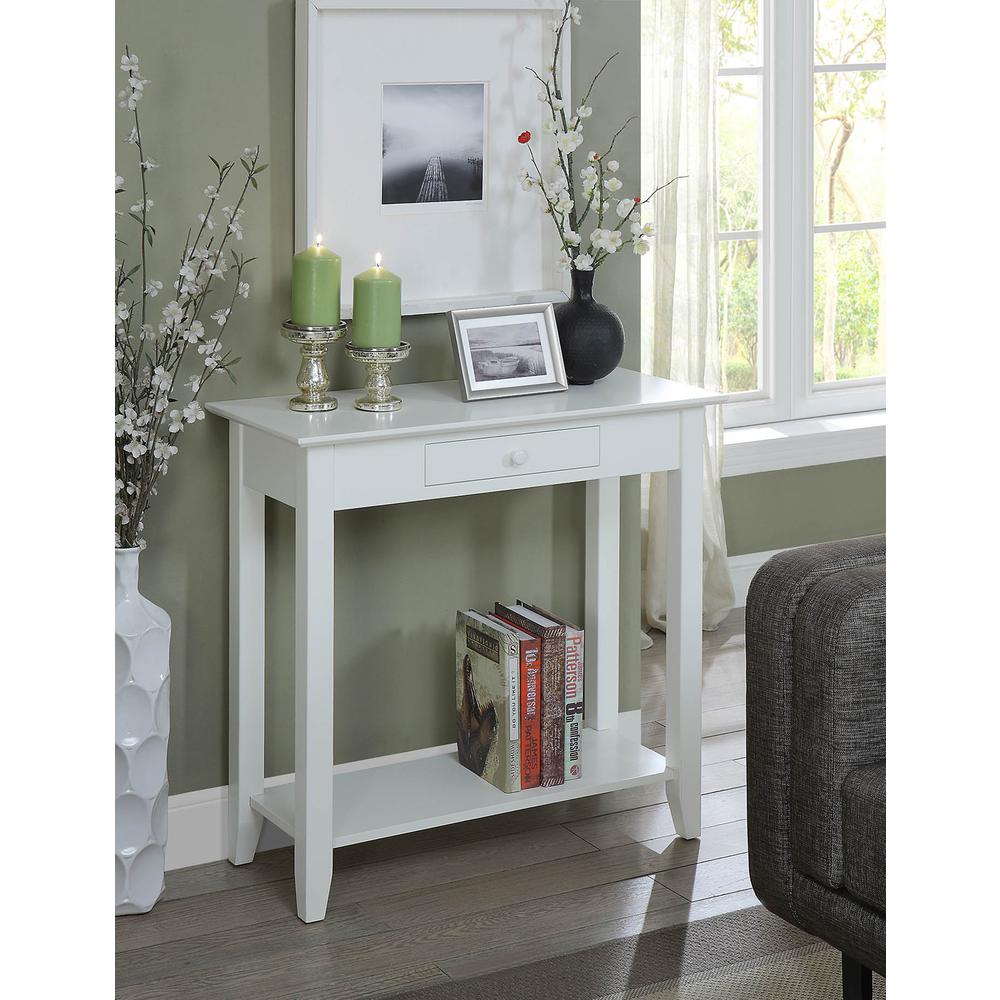 American Heritage Hall Table with Drawer and Shelf. Picture 3