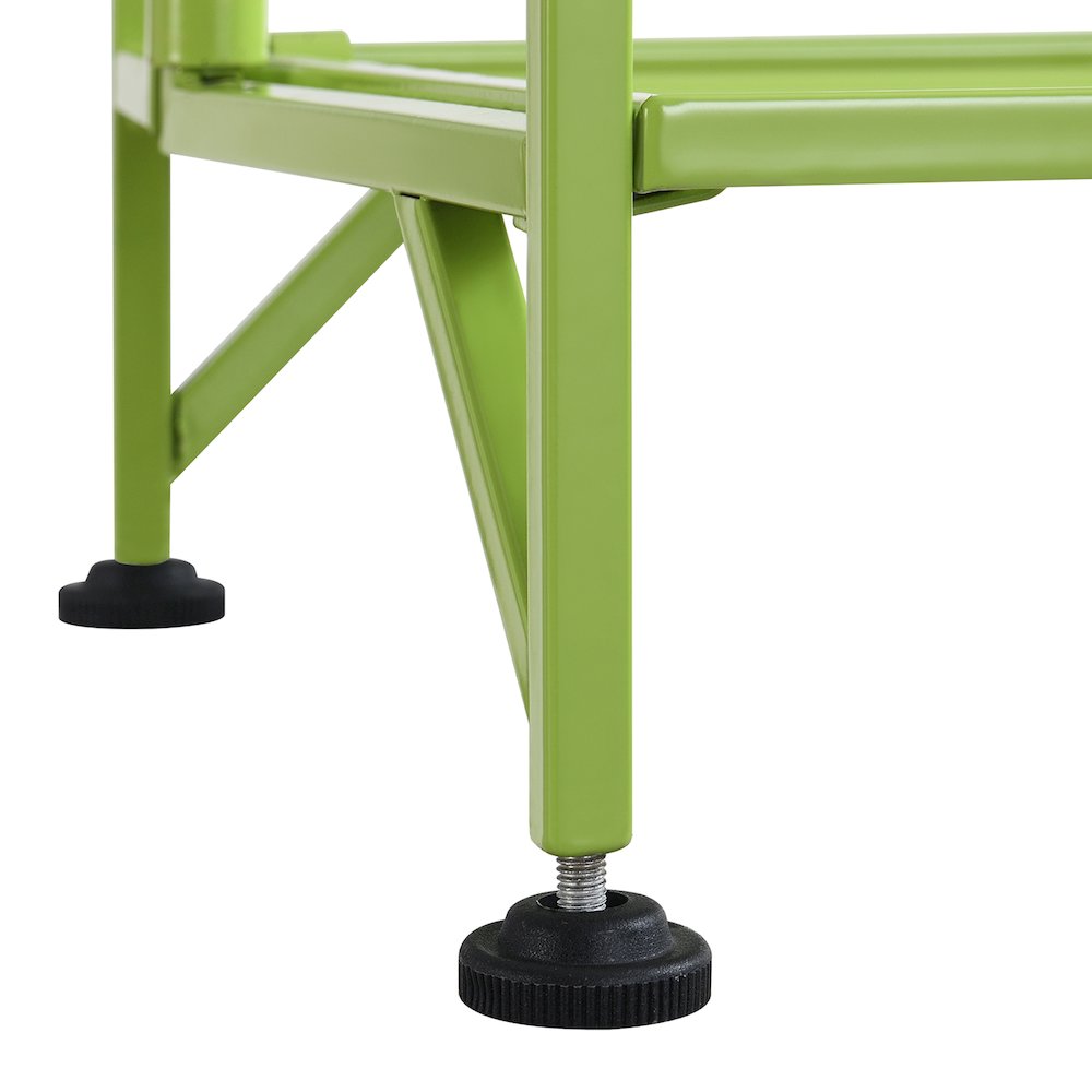 Xtra Storage 5 Tier Folding Metal Shelf Lime. Picture 6