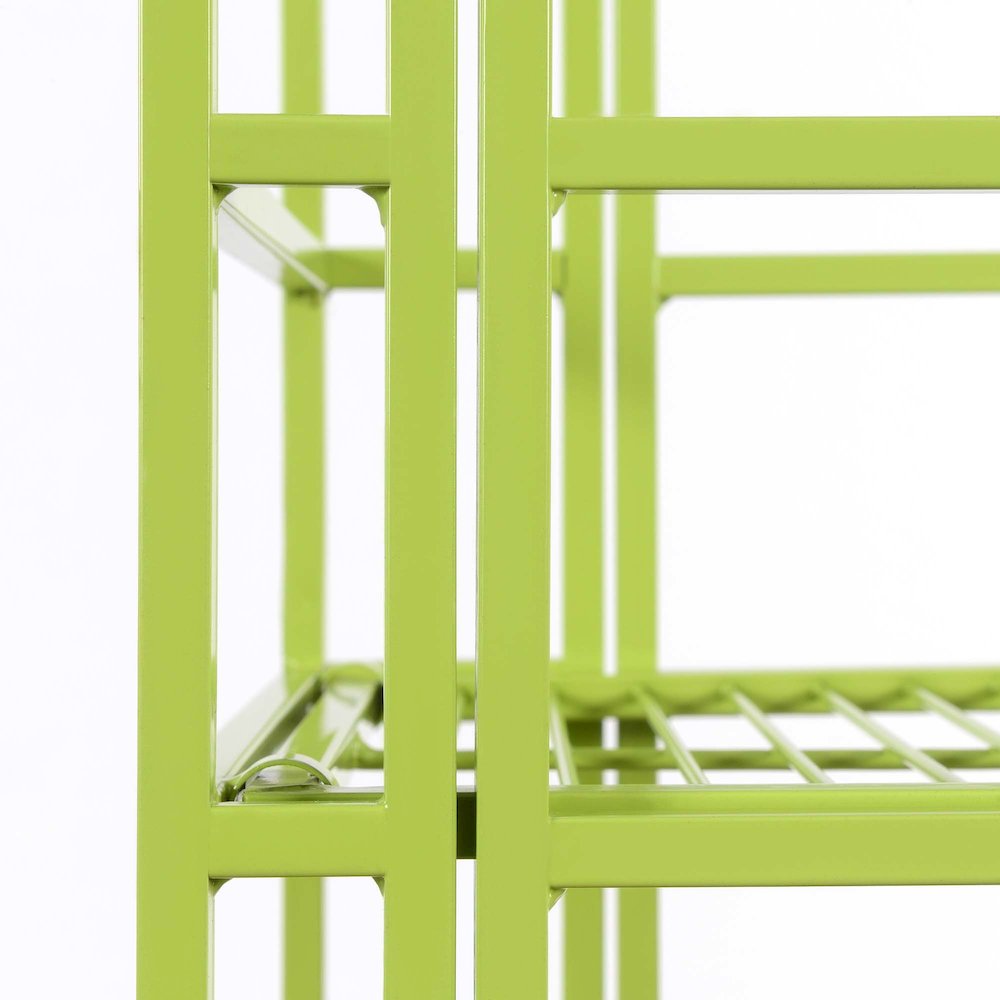 Xtra Storage 5 Tier Folding Metal Shelf Lime. Picture 5