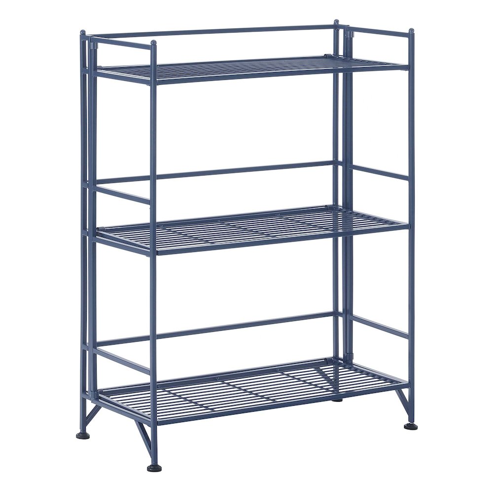 Xtra Storage 3 Tier Wide Folding Metal Shelf. Picture 1