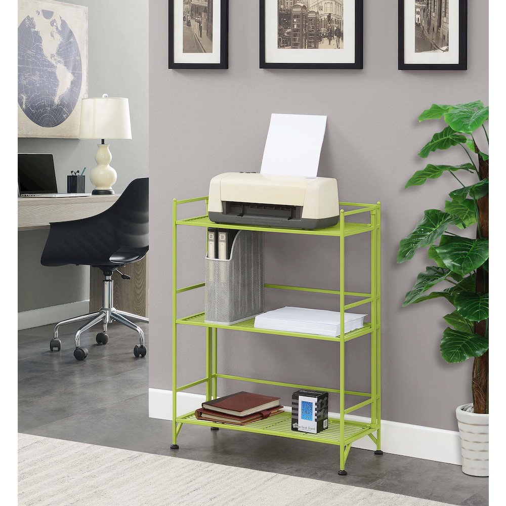 Xtra Storage 3 Tier Wide Folding Metal Shelf. Picture 3