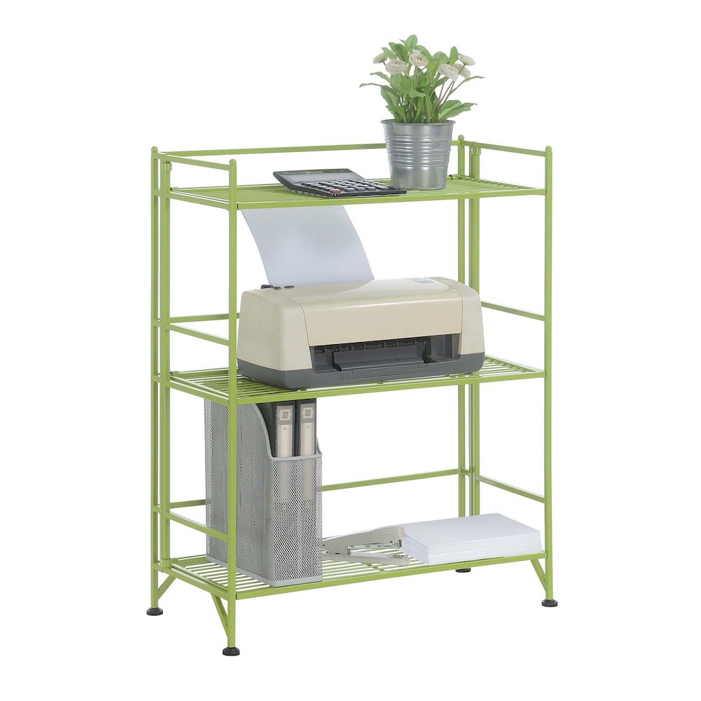 Xtra Storage 3 Tier Wide Folding Metal Shelf. Picture 2
