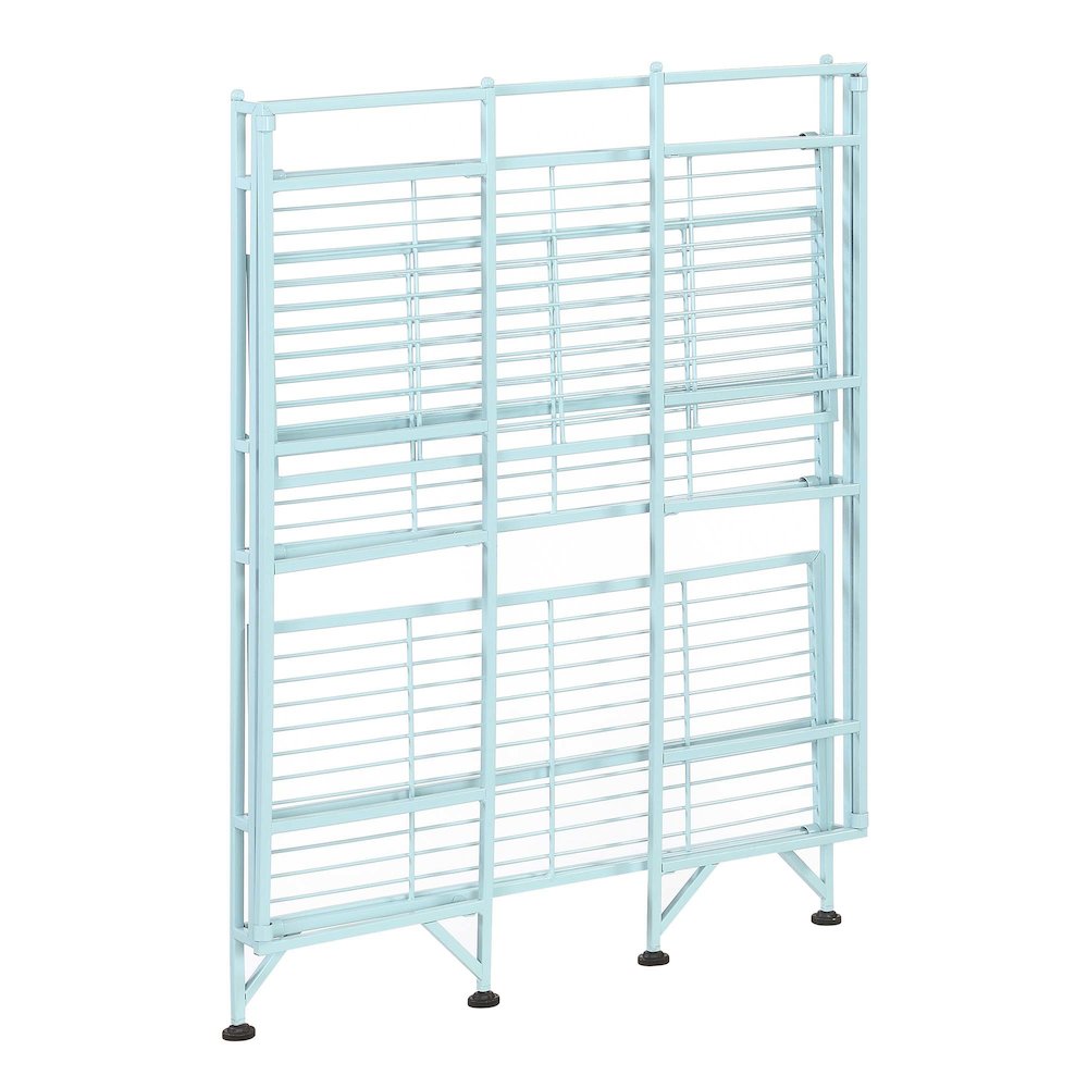 Xtra Storage 3 Tier Wide Folding Metal Shelf. Picture 4