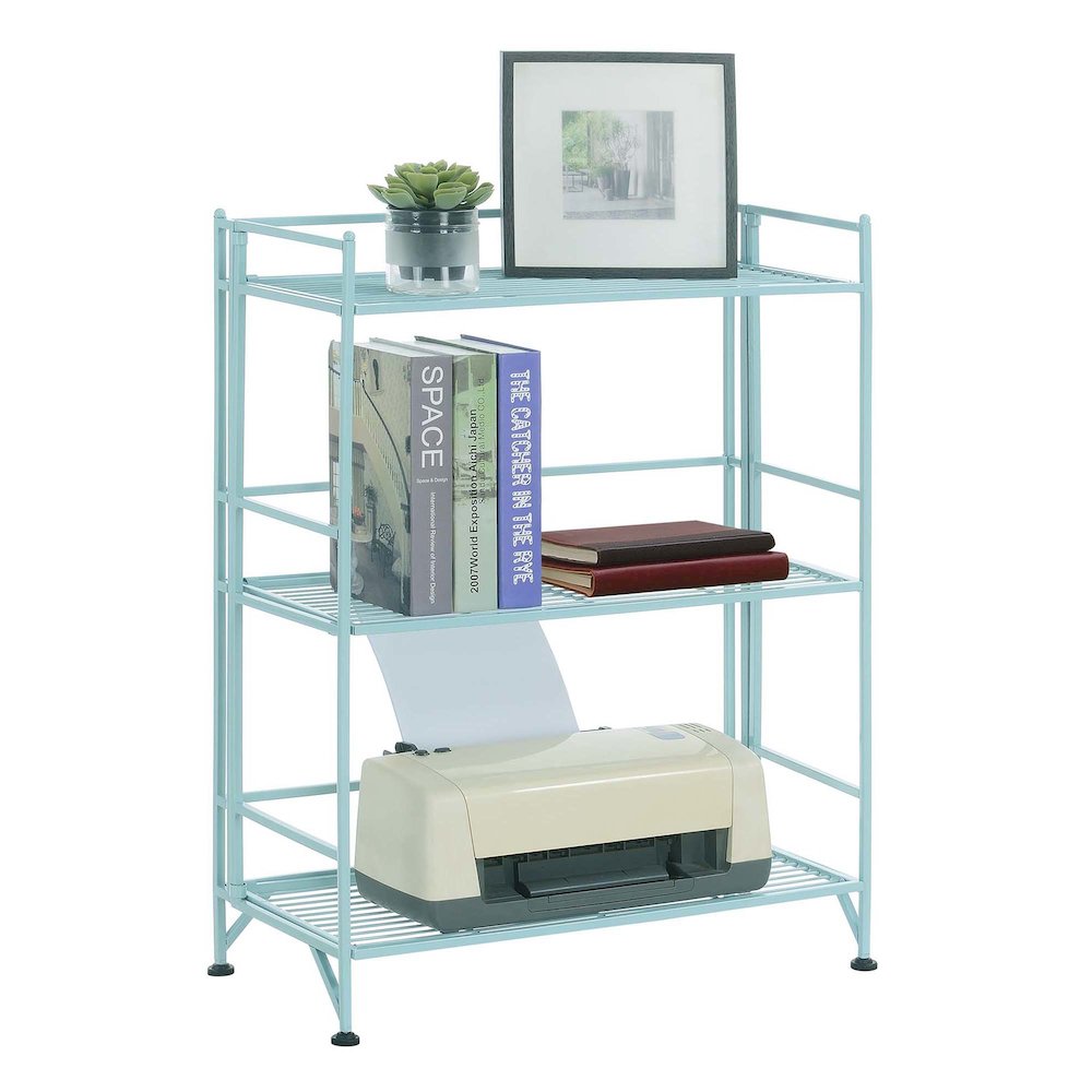 Xtra Storage 3 Tier Wide Folding Metal Shelf. Picture 2