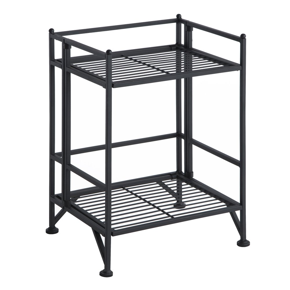 Xtra Storage 2 Tier Folding Metal Shelf. Picture 1