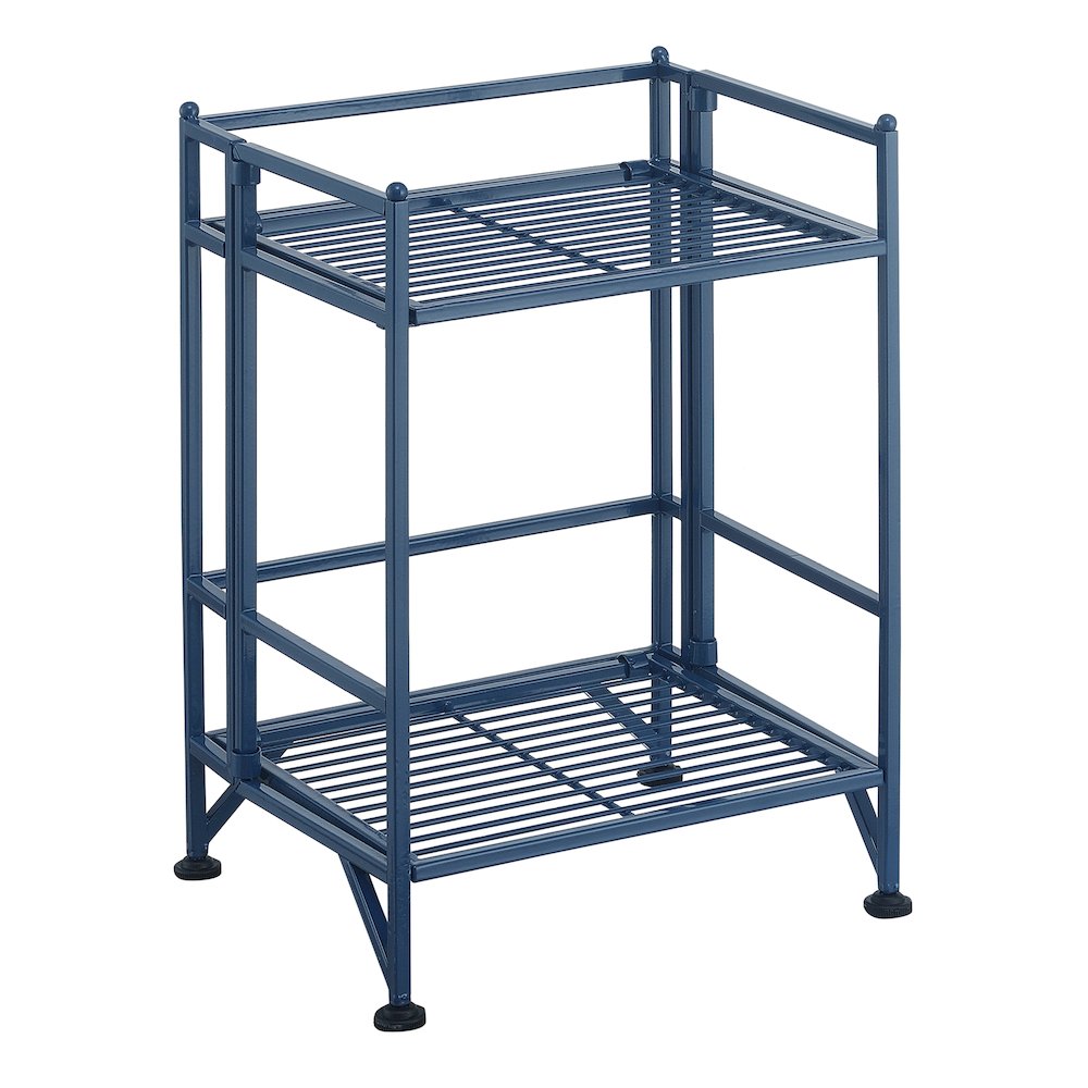 Xtra Storage 2 Tier Folding Metal Shelf. Picture 1
