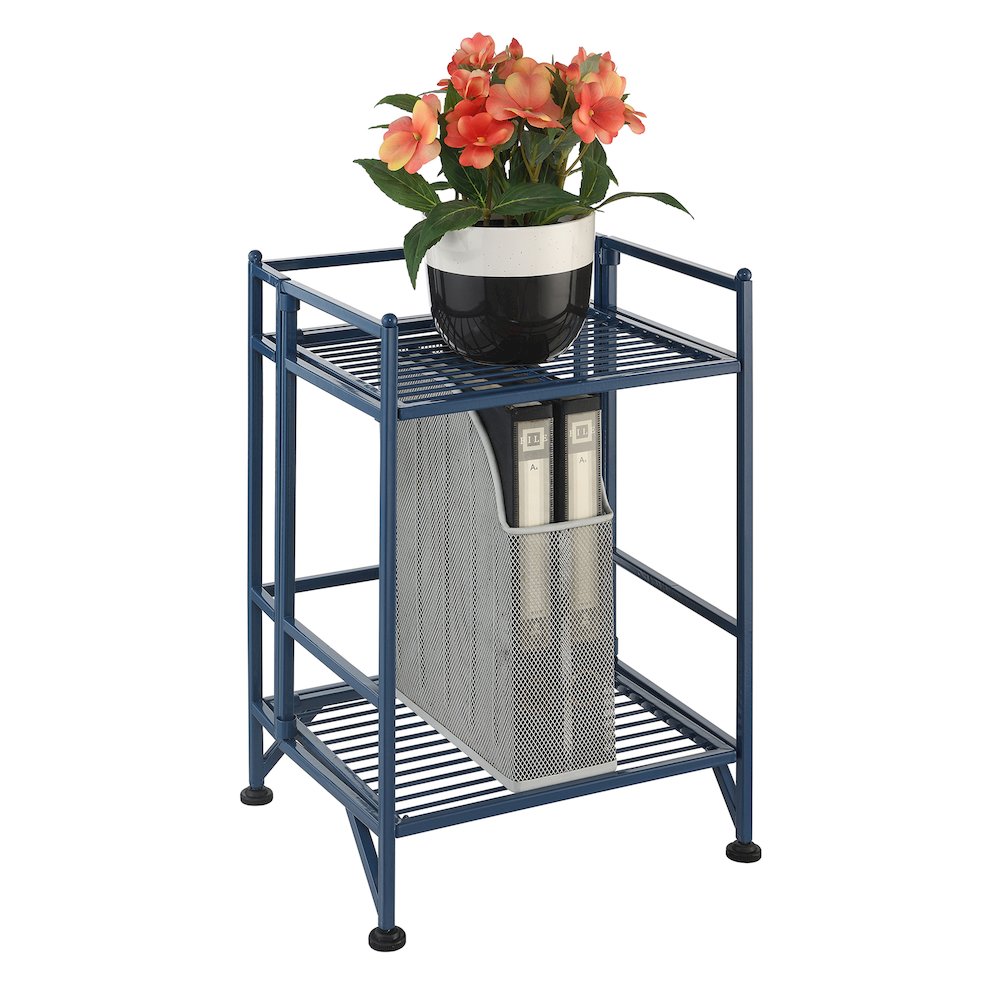 Xtra Storage 2 Tier Folding Metal Shelf. Picture 3