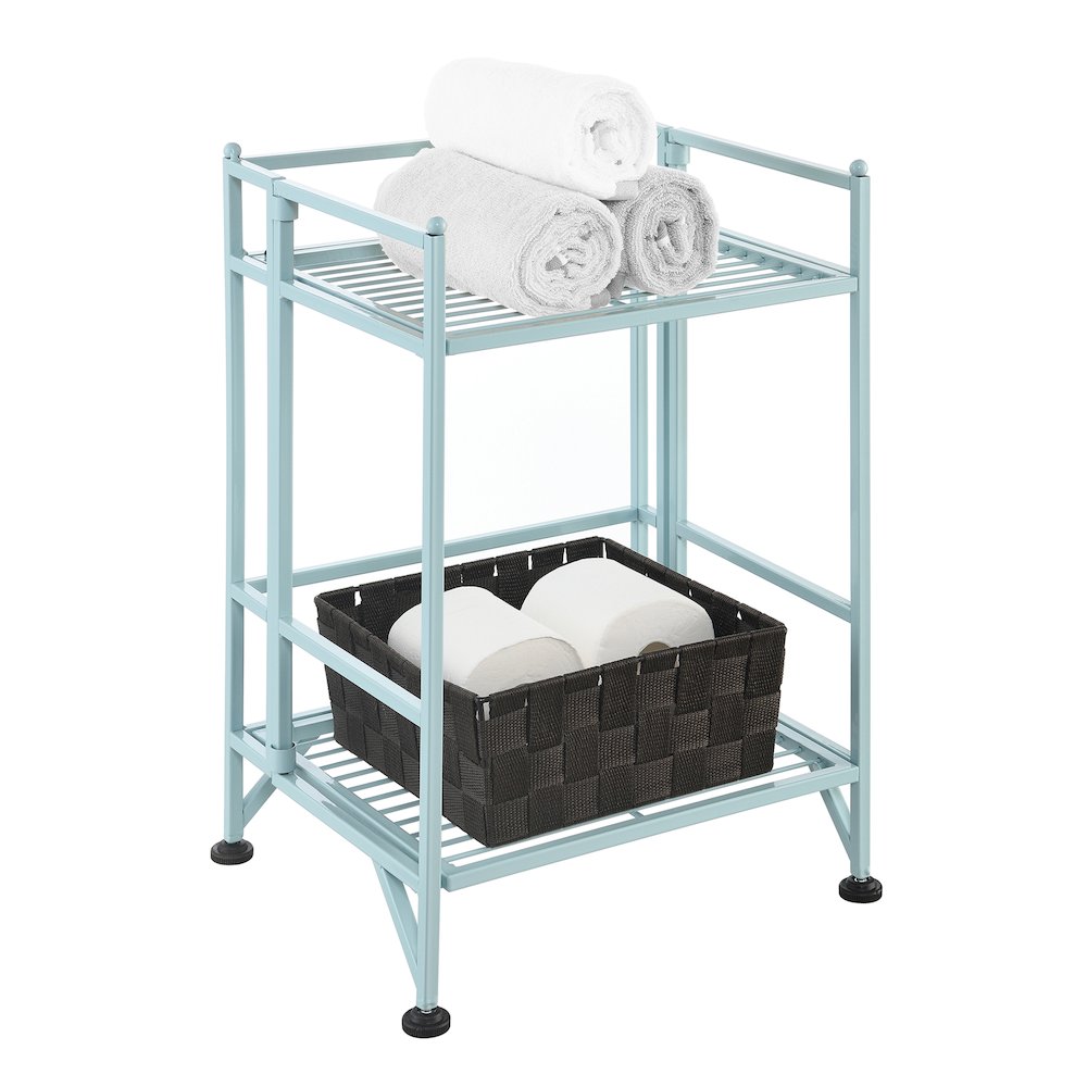 Xtra Storage 2 Tier Folding Metal Shelf. Picture 2