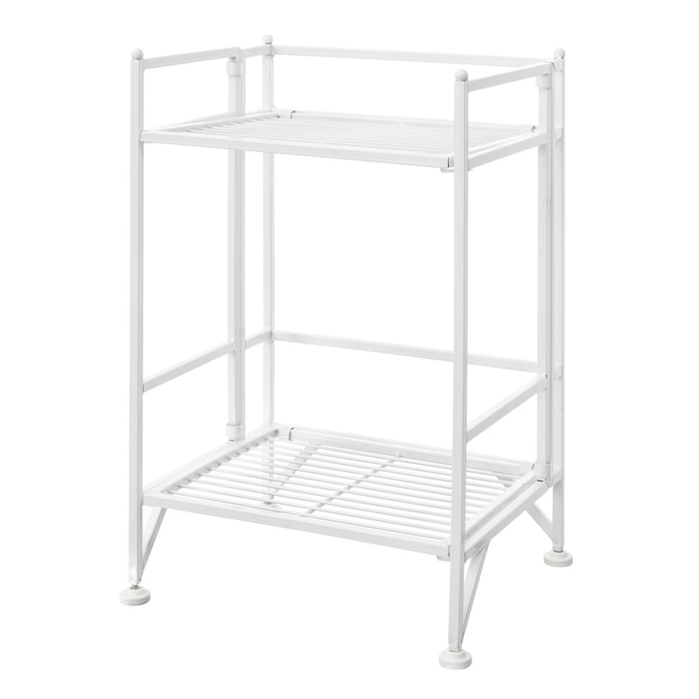 Xtra Storage 2 Tier Folding Metal Shelf. Picture 1