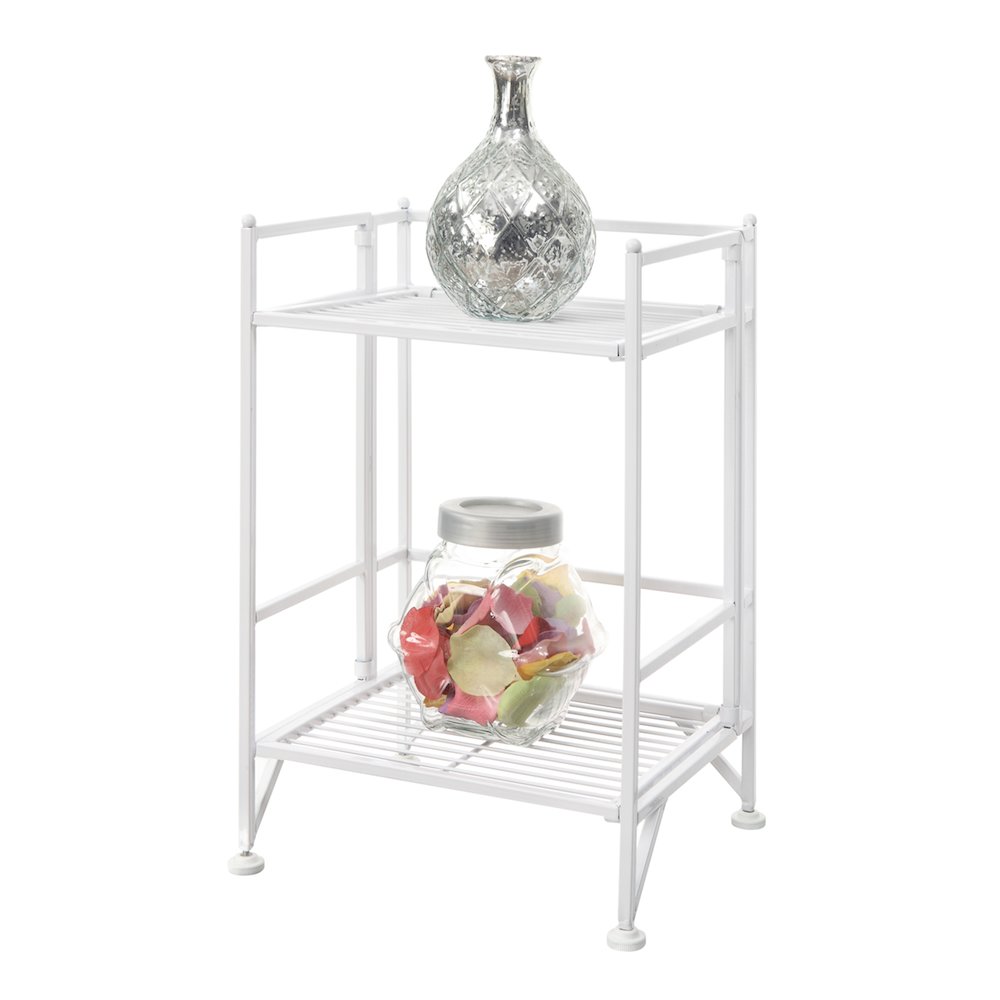 Xtra Storage 2 Tier Folding Metal Shelf. Picture 2