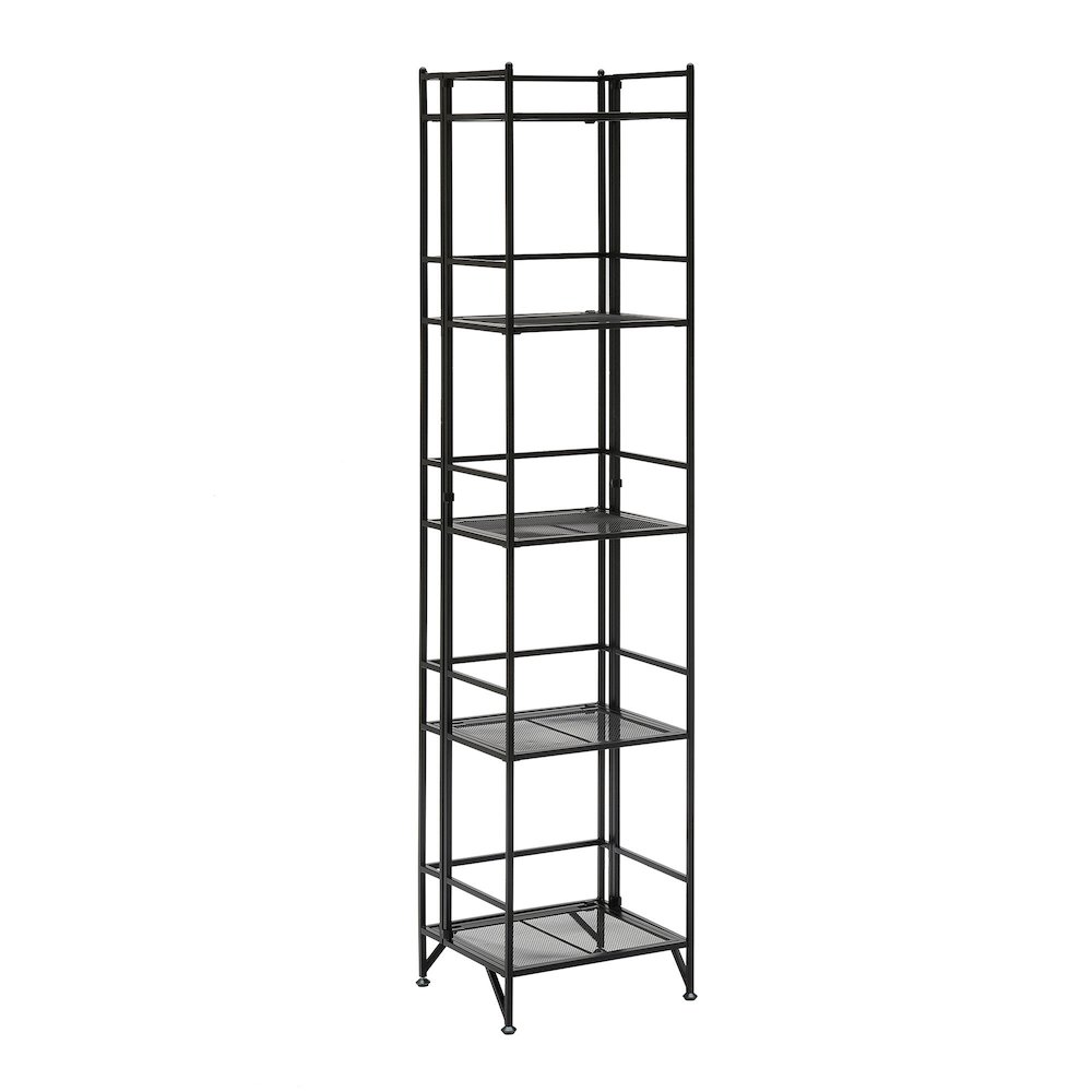 Xtra Storage 5 Tier Folding Metal Mesh Shelf. Picture 1