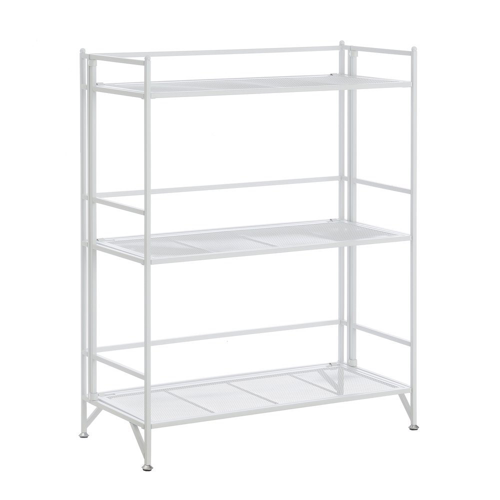 Xtra Storage 3 Tier Wide Folding Metal Mesh Shelf. Picture 1