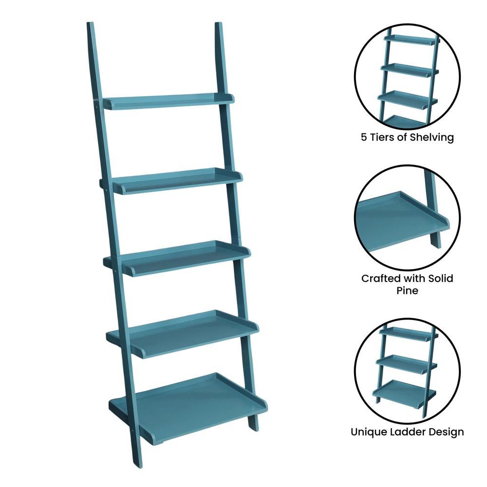 French Country Bookshelf Ladder. Picture 2