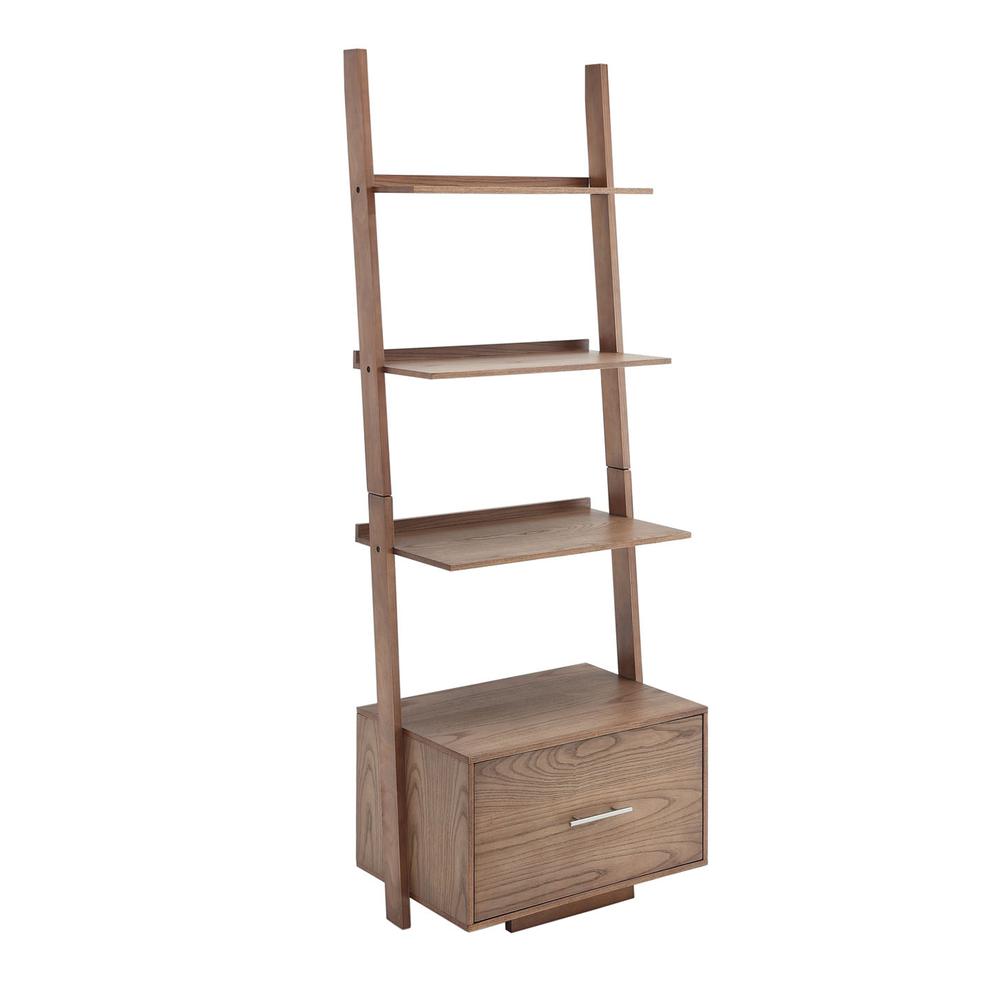 American Heritage Ladder Bookcase with File Drawer. Picture 3
