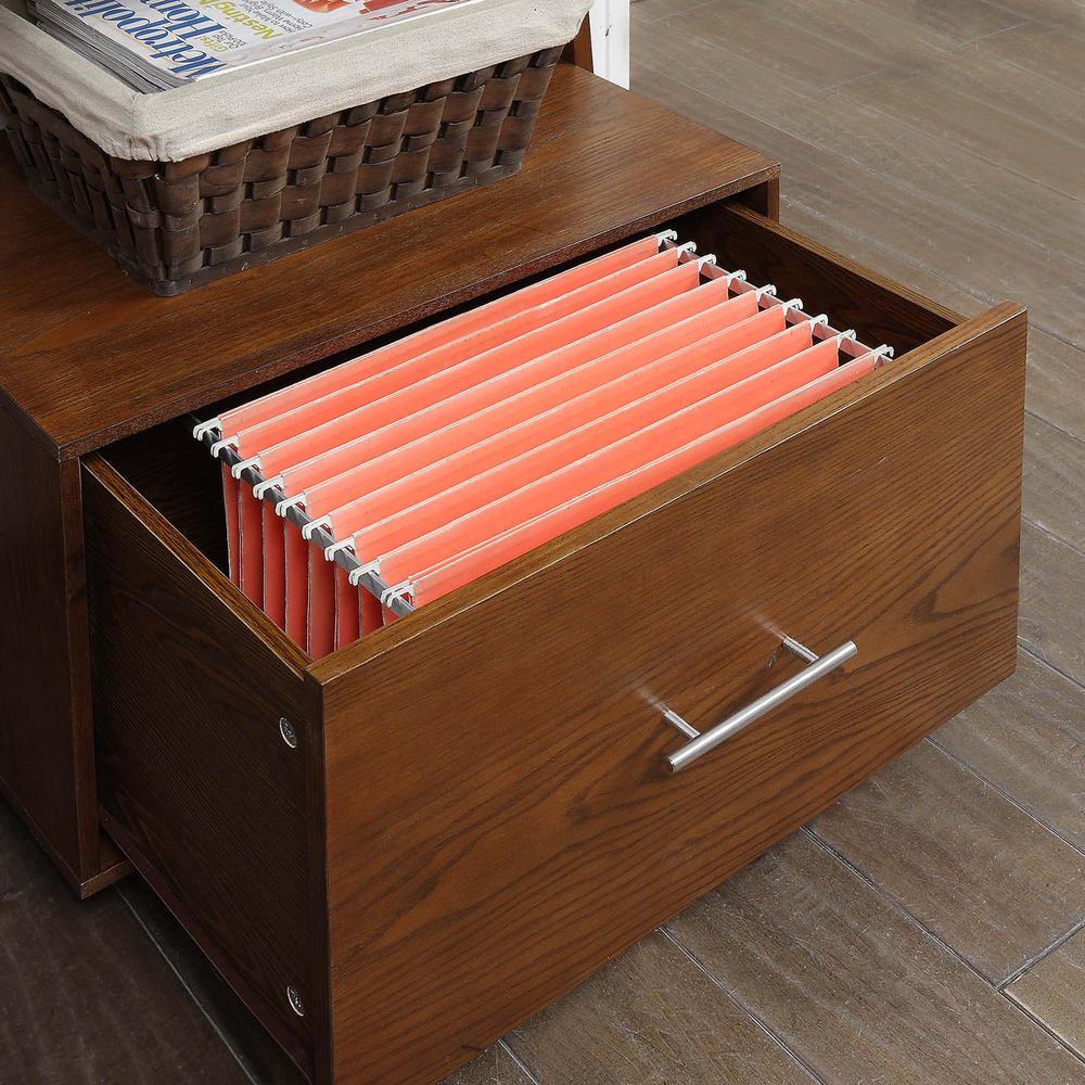 American Heritage Ladder Bookcase with File Drawer. Picture 6