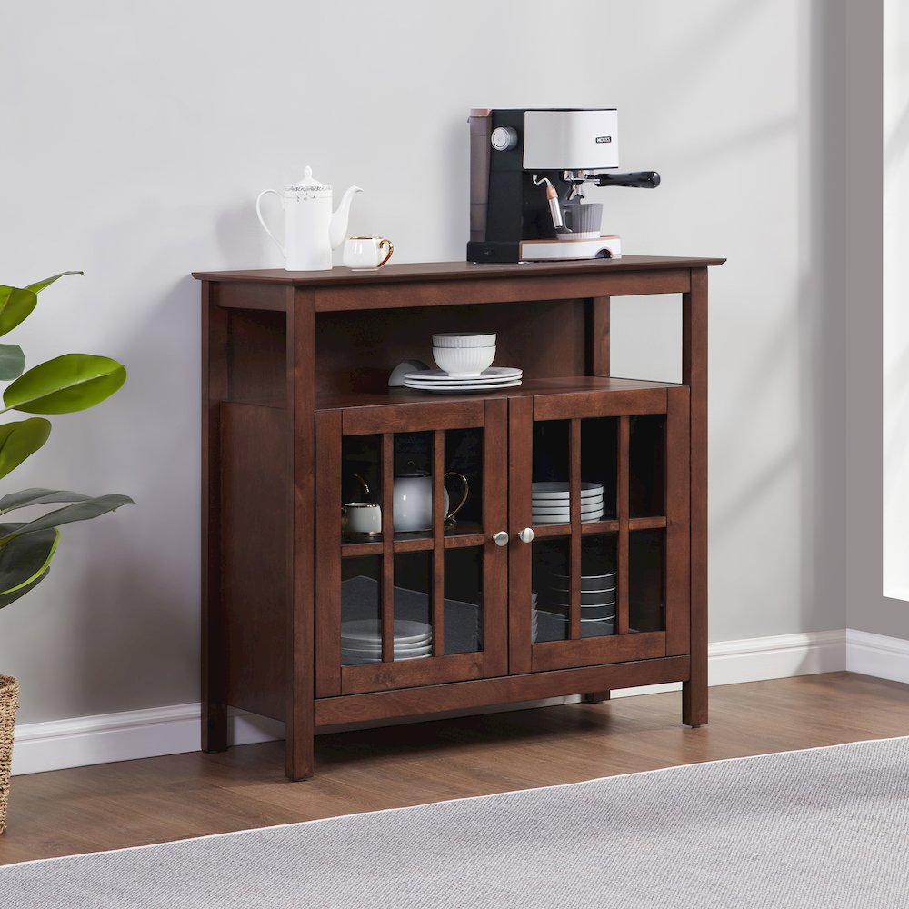 Big Sur Highboy TV Stand with Storage Cabinets for TVs up to 40 Inches. Picture 2