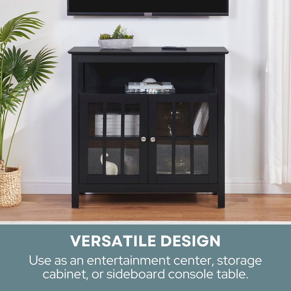 Big Sur Highboy TV Stand with Storage Cabinets for TVs up to 40 Inches. Picture 4