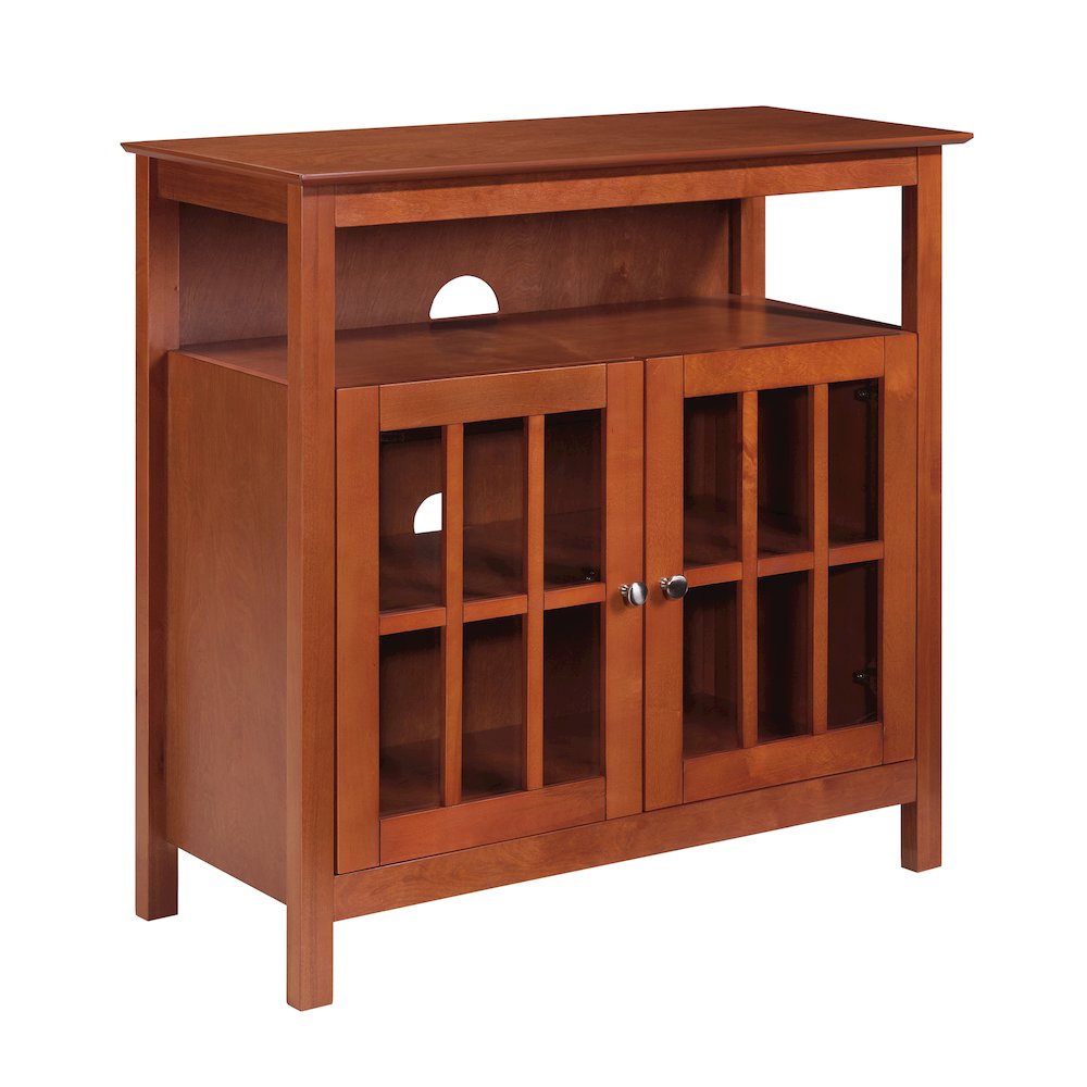 Big Sur Highboy TV Stand with Storage Cabinets for TVs up to 40 Inches. Picture 1