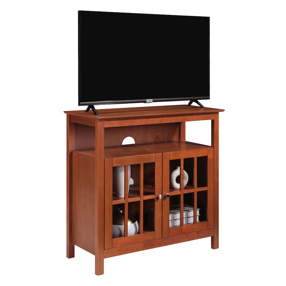 Big Sur Highboy TV Stand with Storage Cabinets for TVs up to 40 Inches. Picture 2