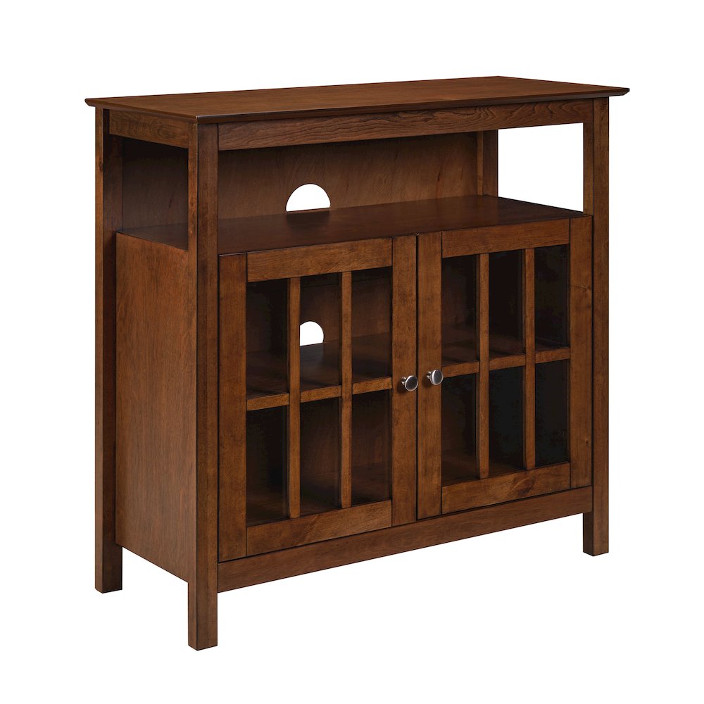 Big Sur Highboy TV Stand with Storage Cabinets for TVs up to 40 Inches. Picture 1