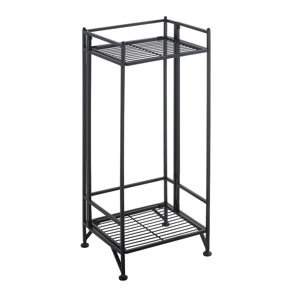 Xtra Storage 2 Tier Tall Folding Metal Stand. Picture 1
