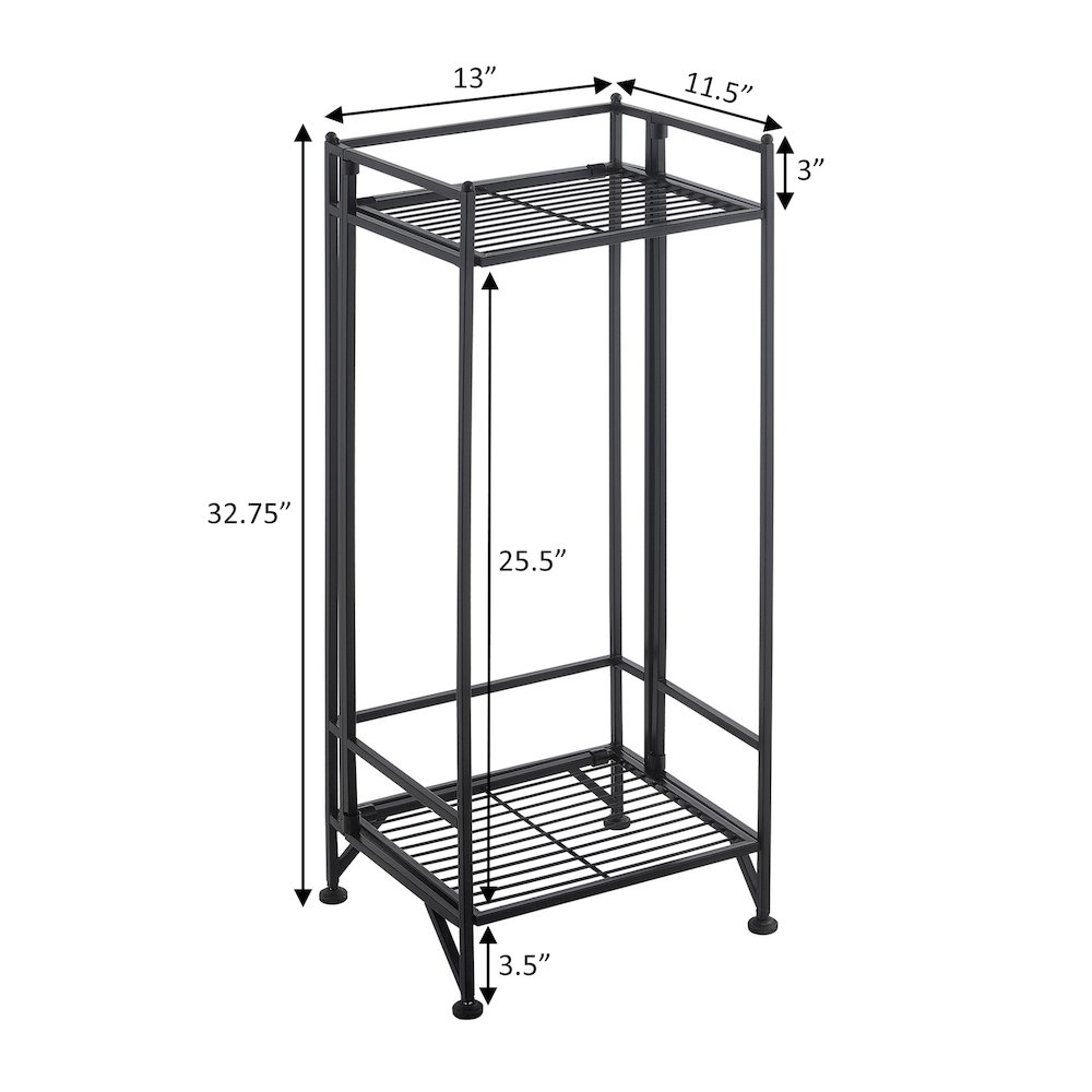 Xtra Storage 2 Tier Tall Folding Metal Stand. Picture 7
