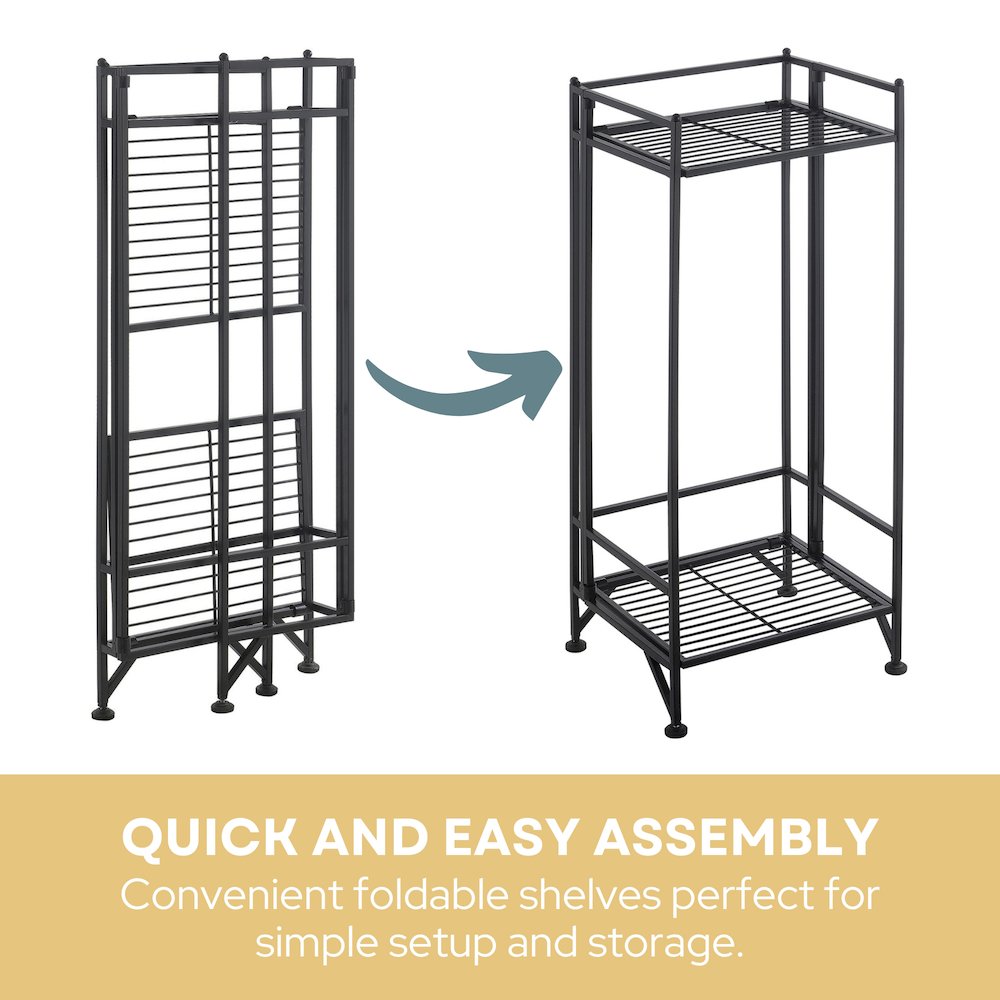 Xtra Storage 2 Tier Tall Folding Metal Stand. Picture 5