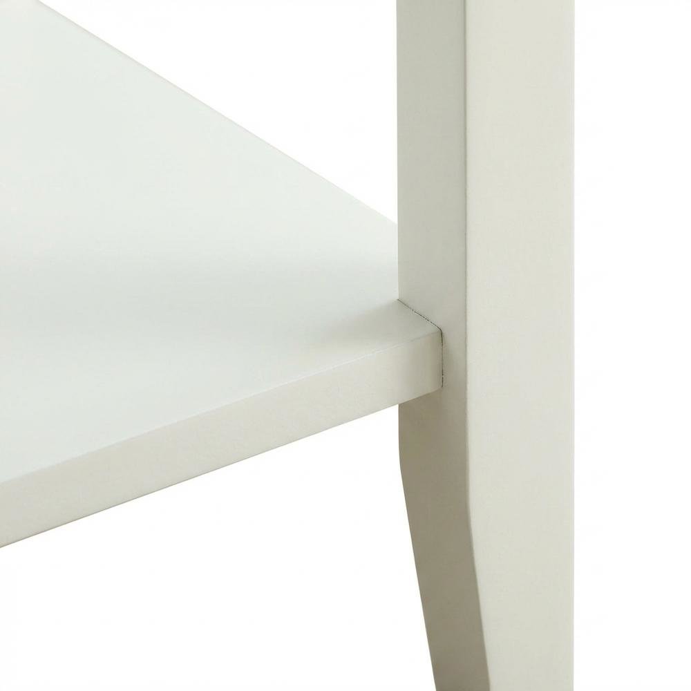 Wooden End Table with Drawer and Shelf for Living Room Use. Picture 5