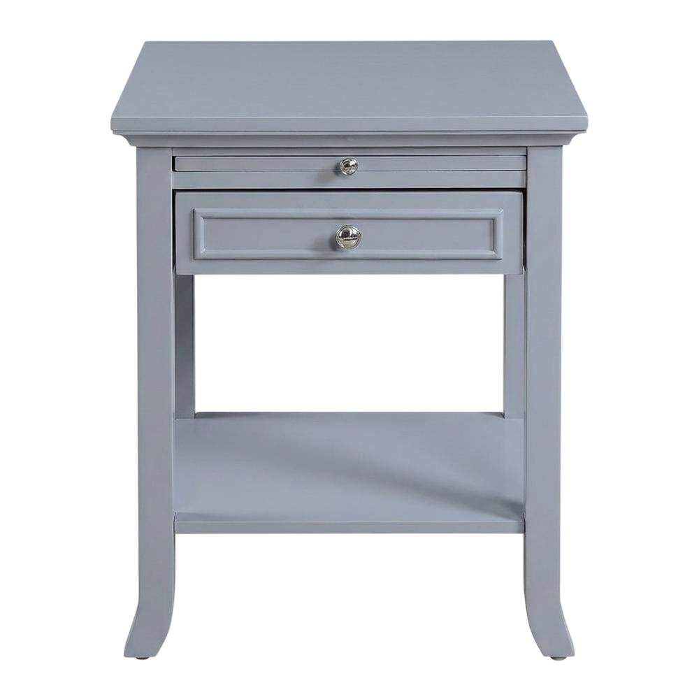 Wooden End Table with Drawer and Slide for Living Room or Bedroom. Picture 4