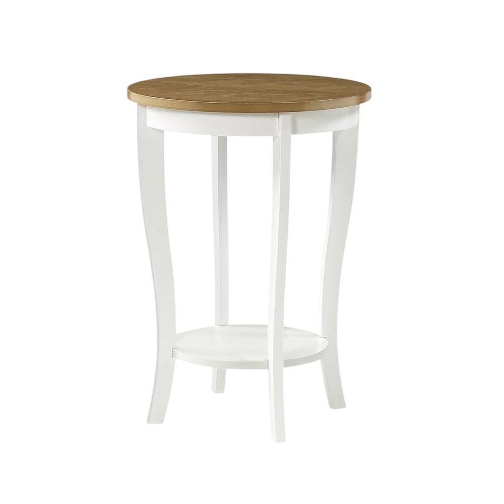 Round End Table in Contemporary Finish with Sturdy Surface for Living Room. Picture 1